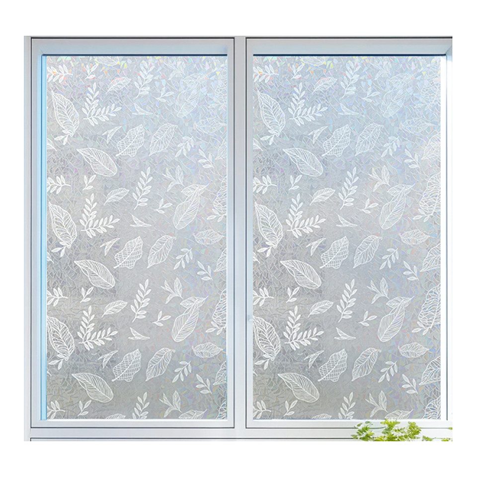 Coonoor Fensterfolie 3D Diamantblatt Fensterfolie, Privatsphäre günstig online kaufen