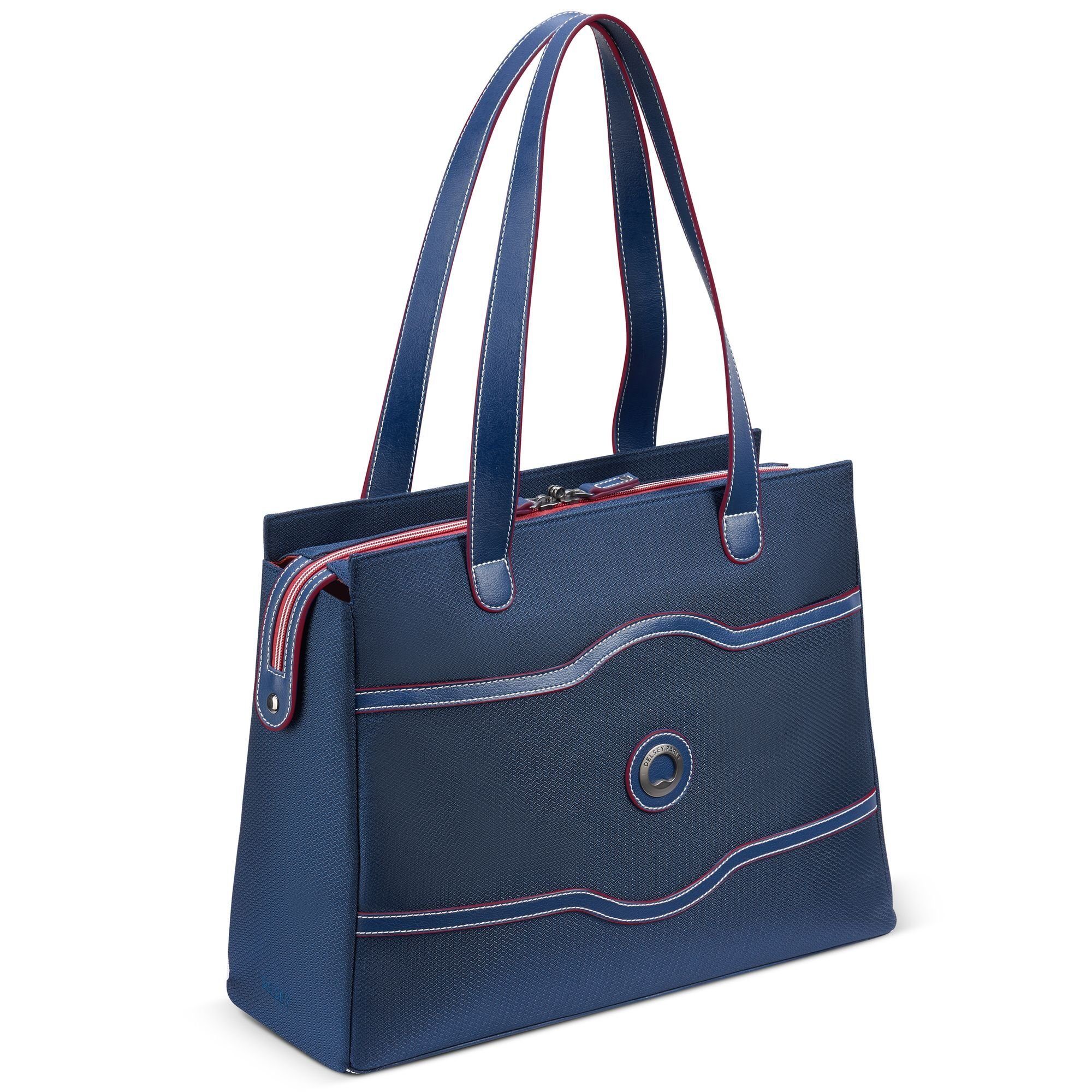 Polyester Chatelet Schultertasche Delsey 2.0, Air blau