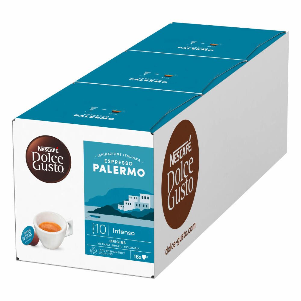 NESCAFÉ® Dolce Gusto® Kaffee Espresso Palermo 3er Set, 3 x