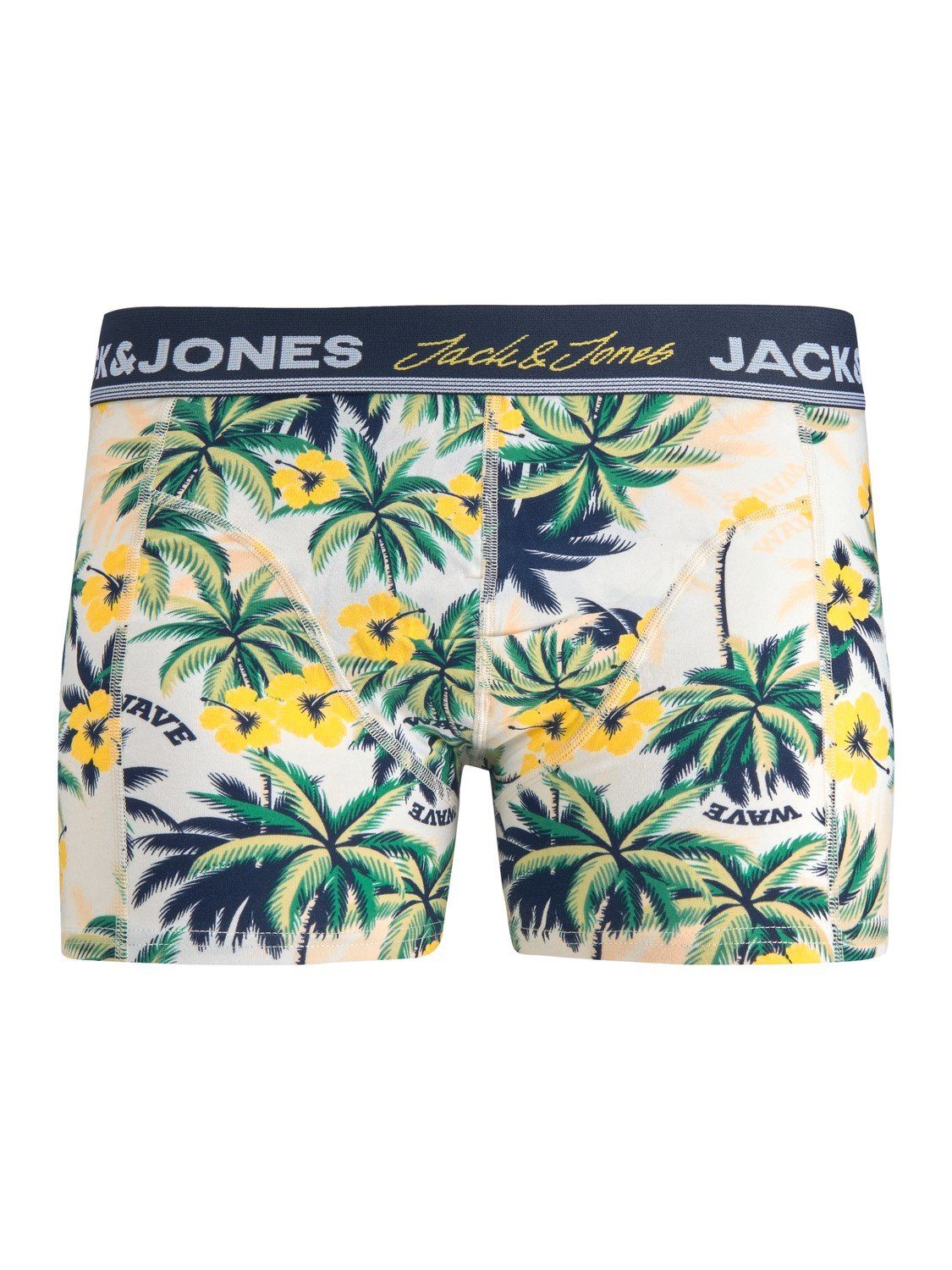 elastische Jones durch Passform Jacvel Pack) 5er & (5-St., Baumwollqualität Mix gute 6 Boxershorts Detail Jack