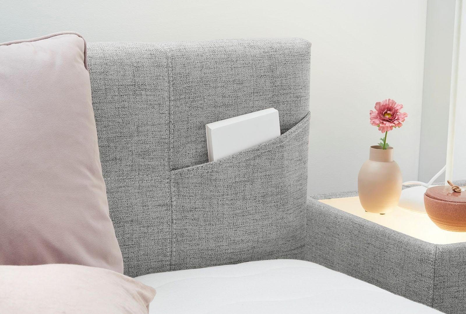 Jockenhöfer Gruppe Boxspringbett NORA inkl. Bonell-Federkernmatratze H2/H3, mit Topper und höhenvariablem Kopfteil – Bild 3 von 5