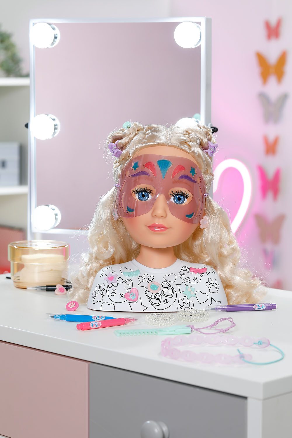 Baby Born Frisier- & Schminkkopf Stylingkopf Kreativ, mit Zubehör