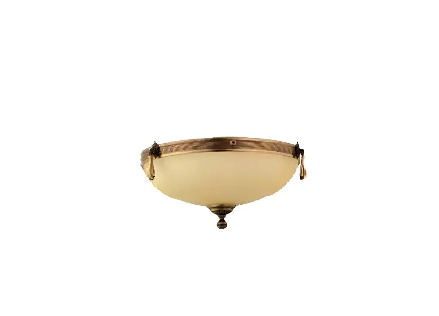 JVmoebel Deckenleuchte Beige Glasleuchte mit elegantem Design, Keine Funktionen, Leuchtmittel wechselbar, Made in Europa