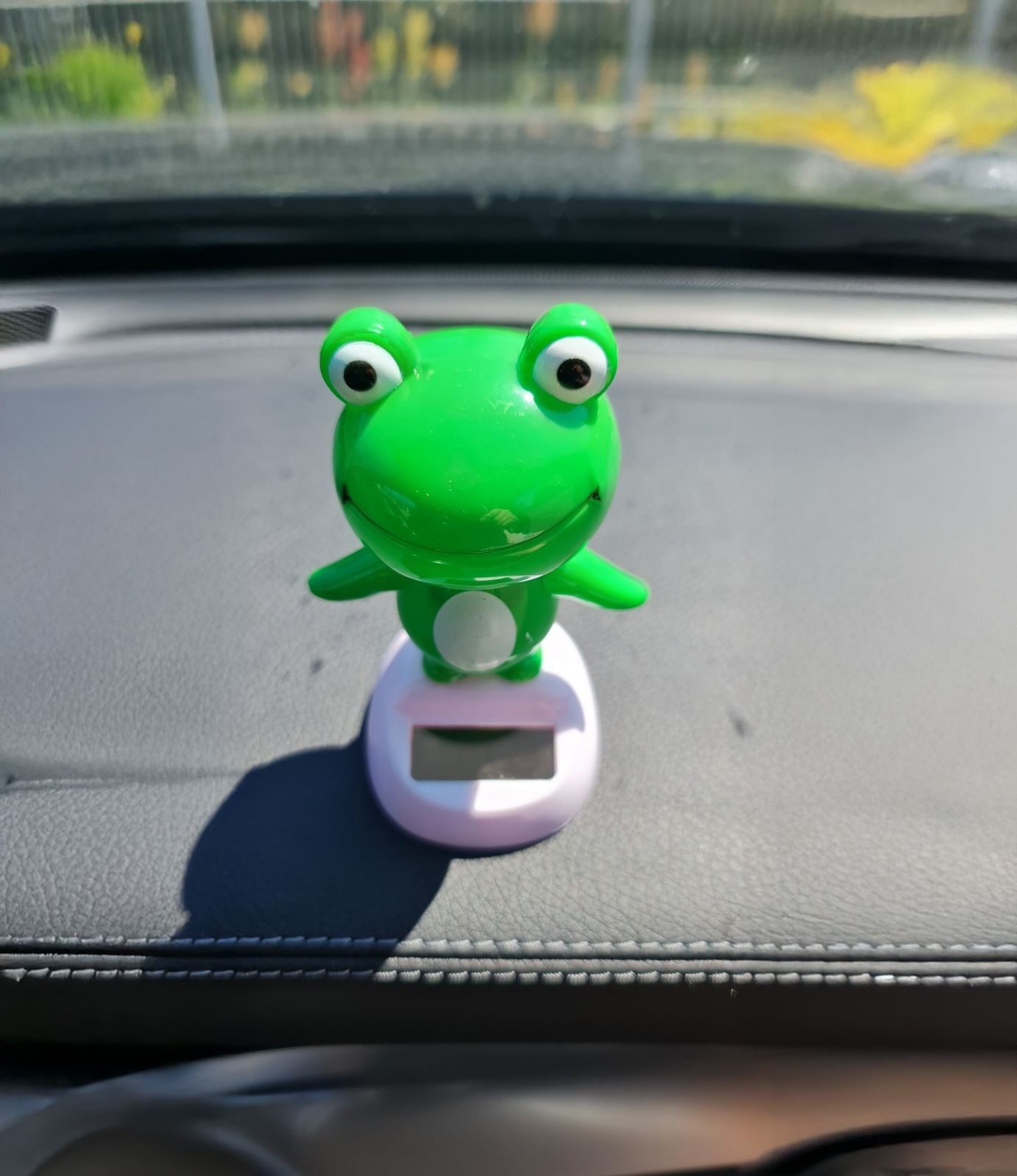 formano Sammelfigur Solar Wackelfigur Frosch 10cm lustige Dekofigur solarbetrieben