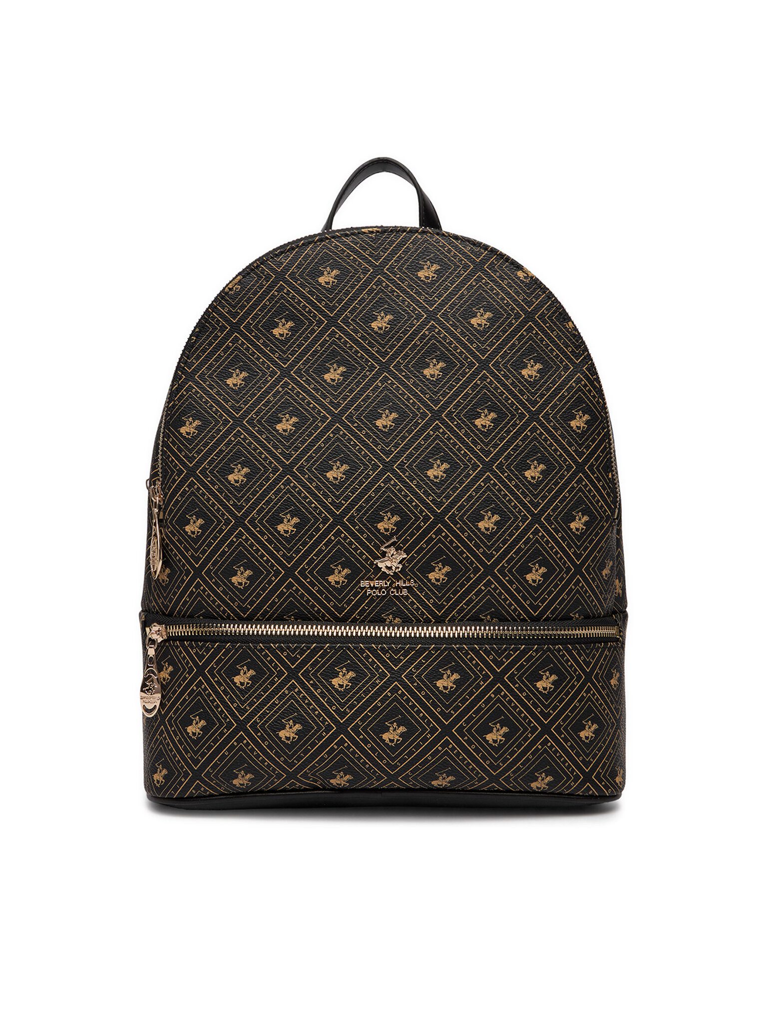 BEVERLY HILLS POLO CLUB Freizeitrucksack Beverly Hills Polo Club Damen-Rucksack Braun, Schwarz BEVERLY HILLS PO