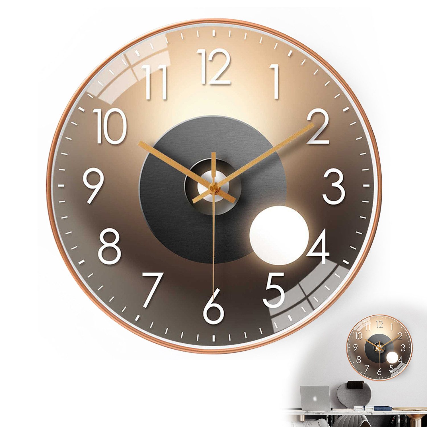 ZEUOPQ Wanduhr 30 cm große Vintage-Wanduhr günstig online kaufen