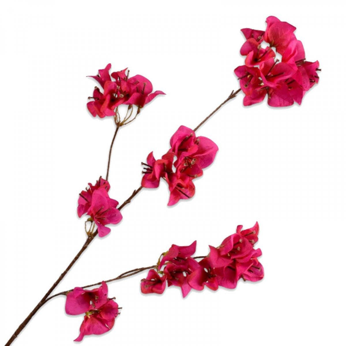 Künstliche Zimmerpflanze Seidenblume Bougainvillea Zweig Pink (83cm), SILK-KA
