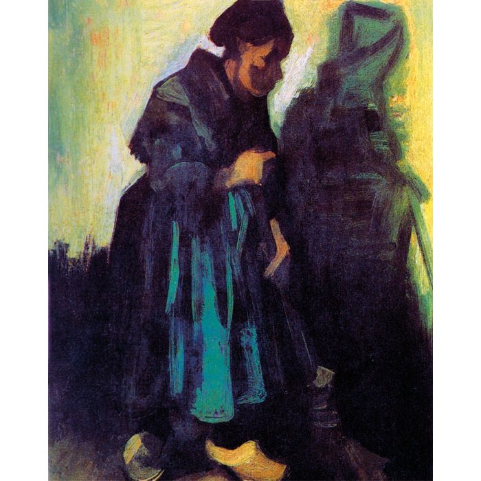 1art1 Kunstdruck Vincent Van Gogh - Bäuerin Beim Kehren 1885