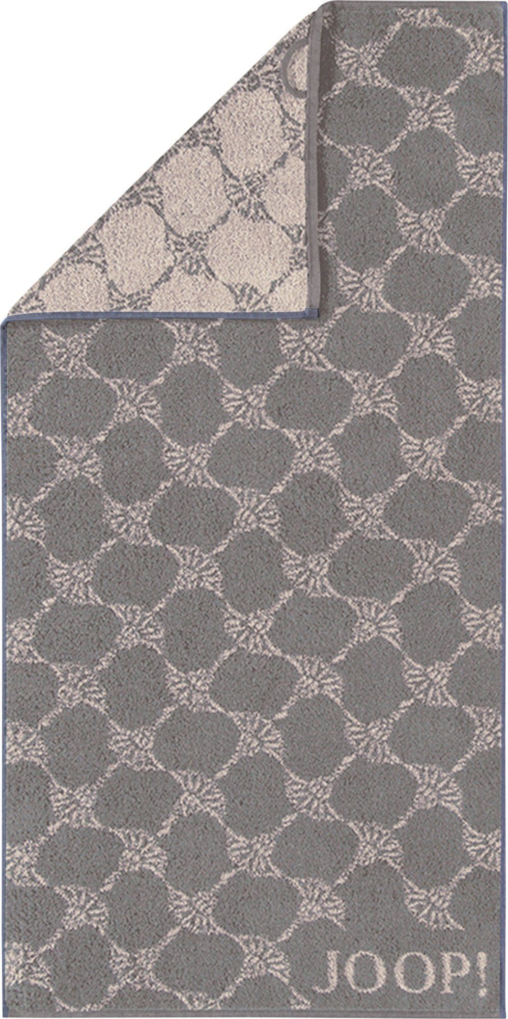 Joop! Handtuch Handtuch "Classic Cornflower", Frottier (1-St), Walk-Frottier gemustert taupe