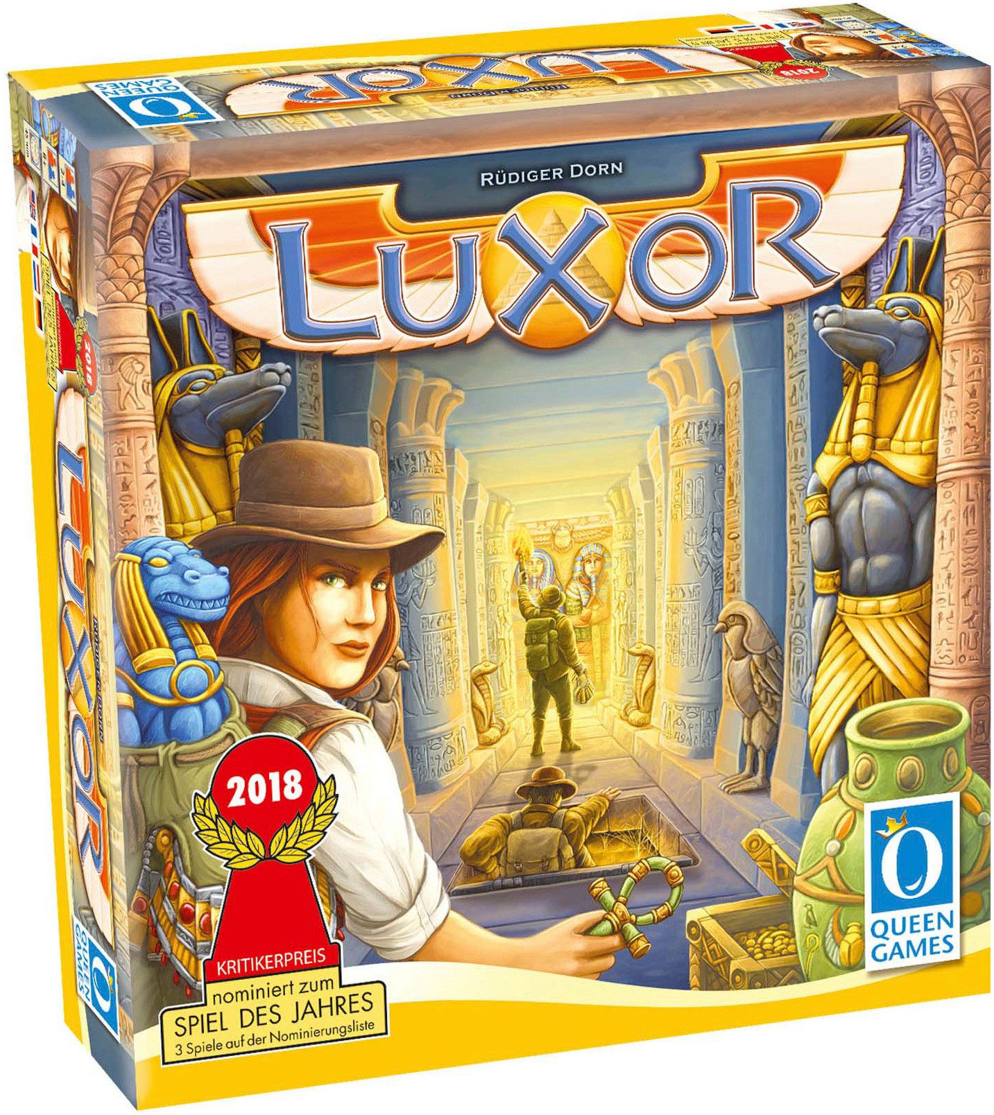 Queen Games Spiel, Familienspiel Luxor, Made in Europe