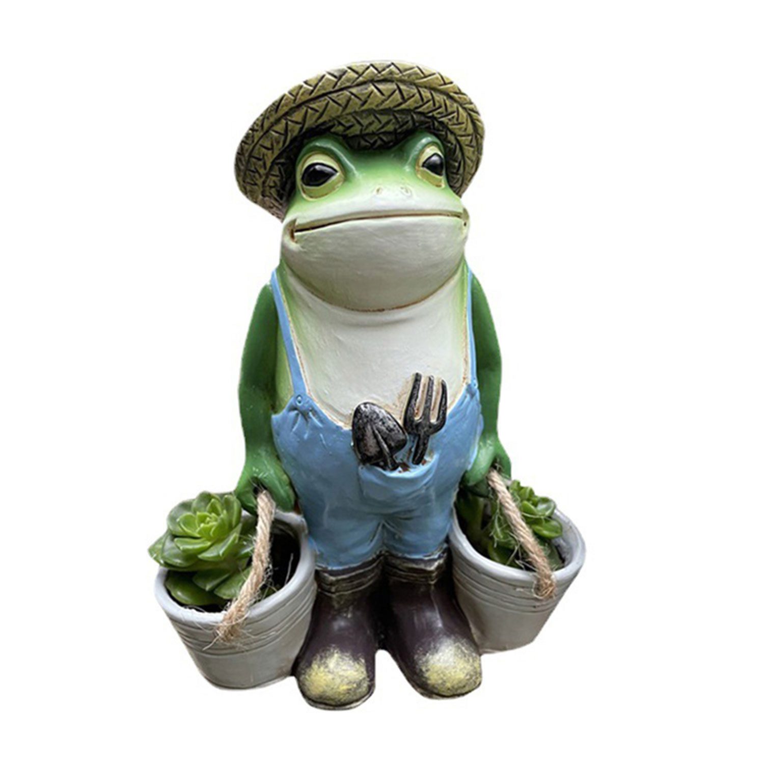 Refttenw Gartenfigur Gartendeko Harz Frosch Figur Outdoor Hof Garten-Statuen 13x6.5x15.5CM, (1 St)
