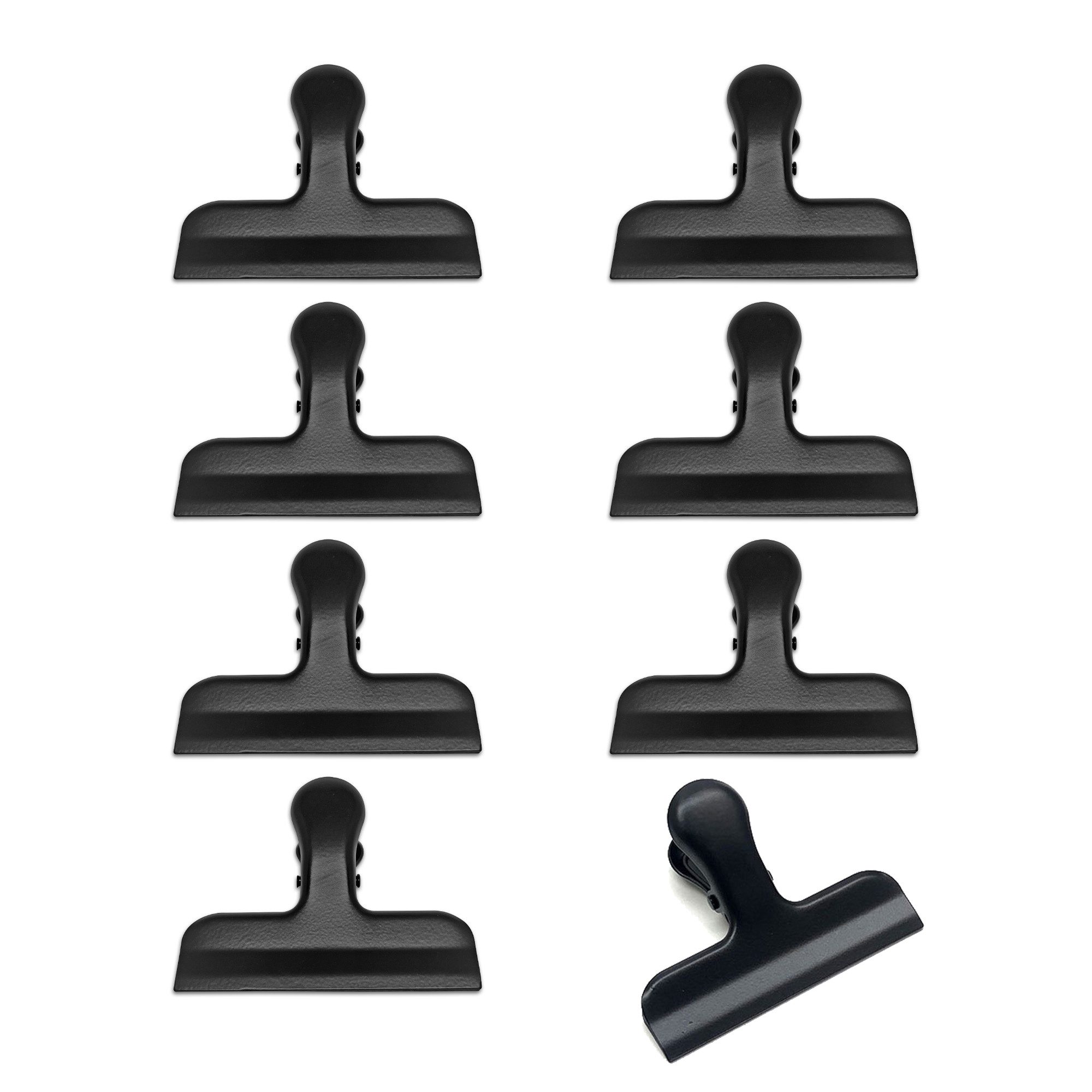 heimzeit Verschlussklammer heimzeit Verschlussclips - Edelstahl - für Lebensmittelbeutel, Tüten (Set, 8 Stück), Beutelclips für Lebensmittelverpackungen und Tüten