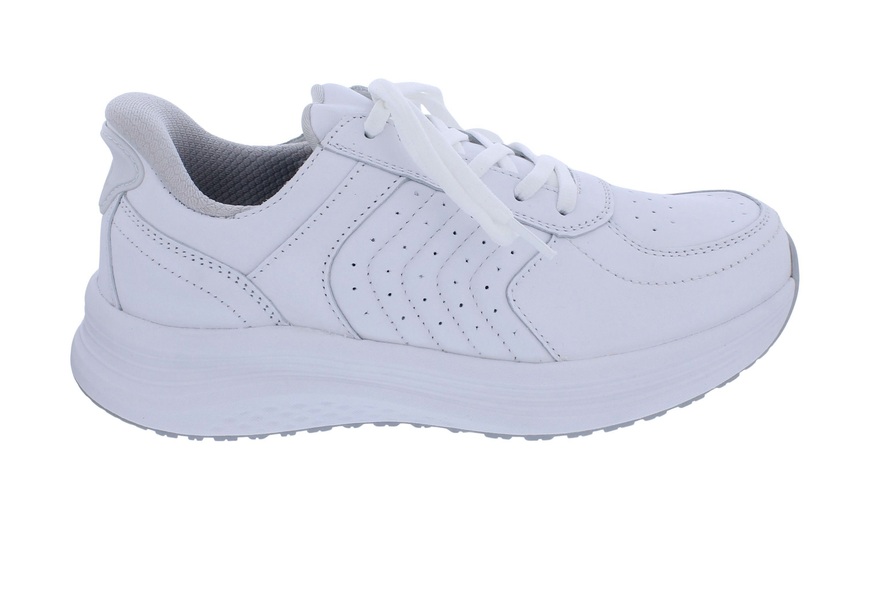 OrthoFeet OrthoFeet Slip In Sneaker für Damen Roam, Glattleder, Weiß, Fußbett zu Schnürschuh