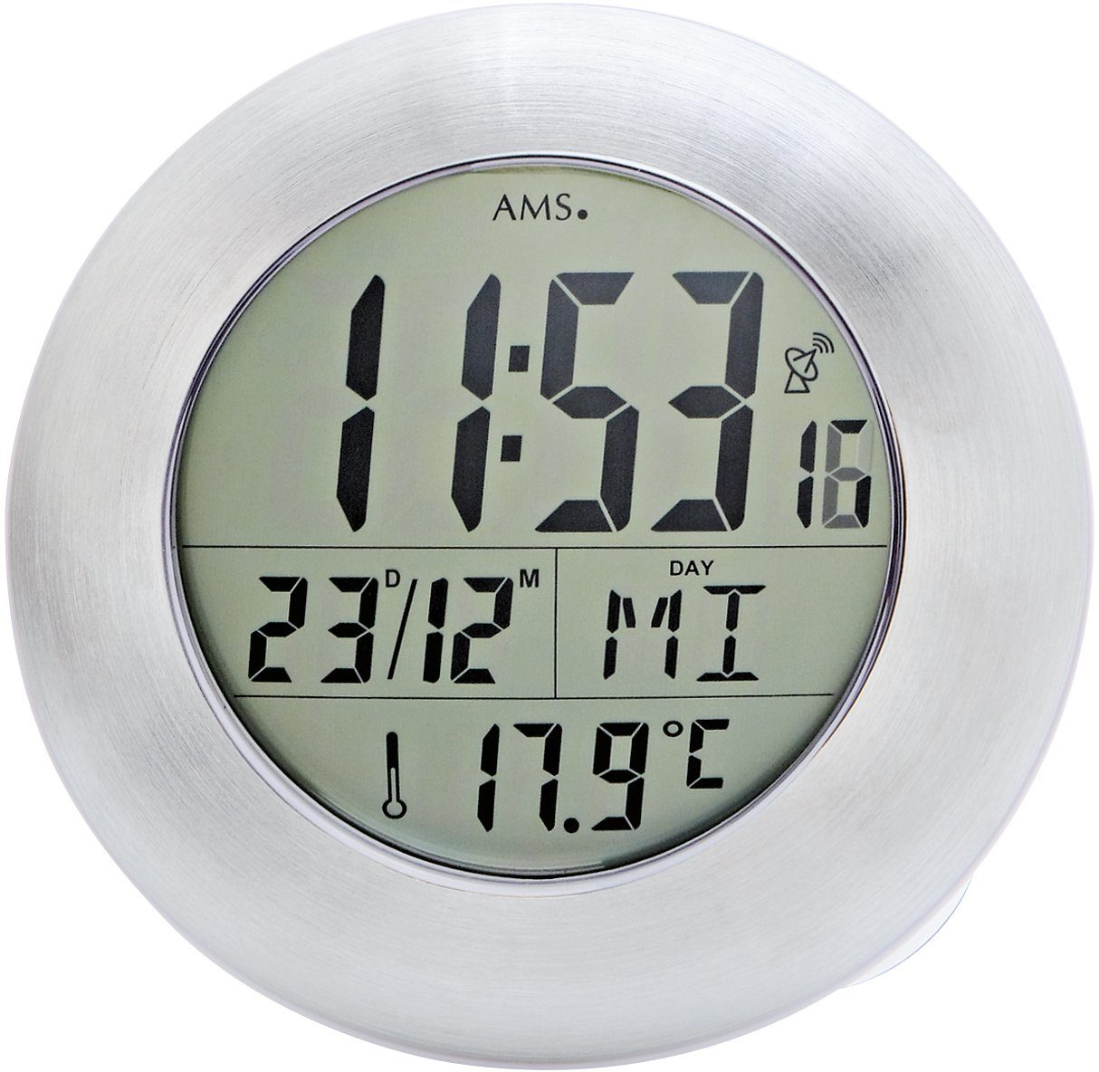 AMS Funkwanduhr F5929 (Quarzuhr,Datum,Wohnzimmer,Esszimmer,Küche,Arbeitszim günstig online kaufen