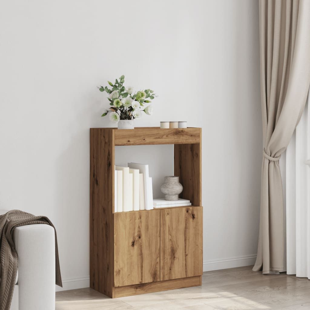vidaXL Bücherregal Highboard Artisan-Eiche 63x33x100 cm günstig online kaufen