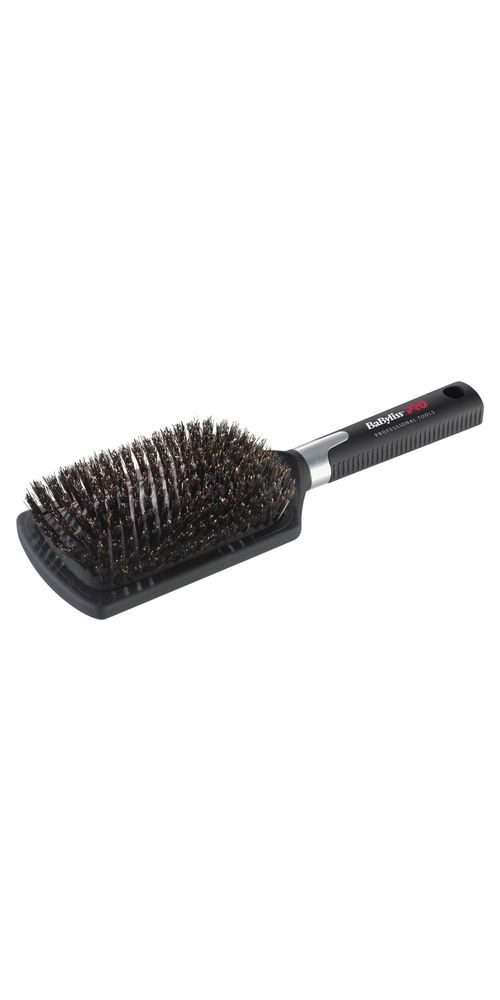 BaBylissPRO Haarbürste Babyliss PRO Paddel Brush Wildzwijnhaar schwarz XL