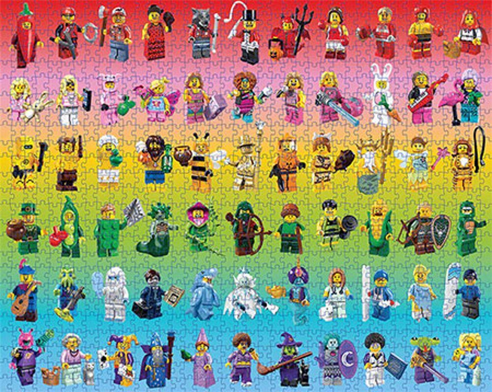 Chronicle Books Puzzle LEGO® - Minifiguren Regenbogen, Puzzleteile