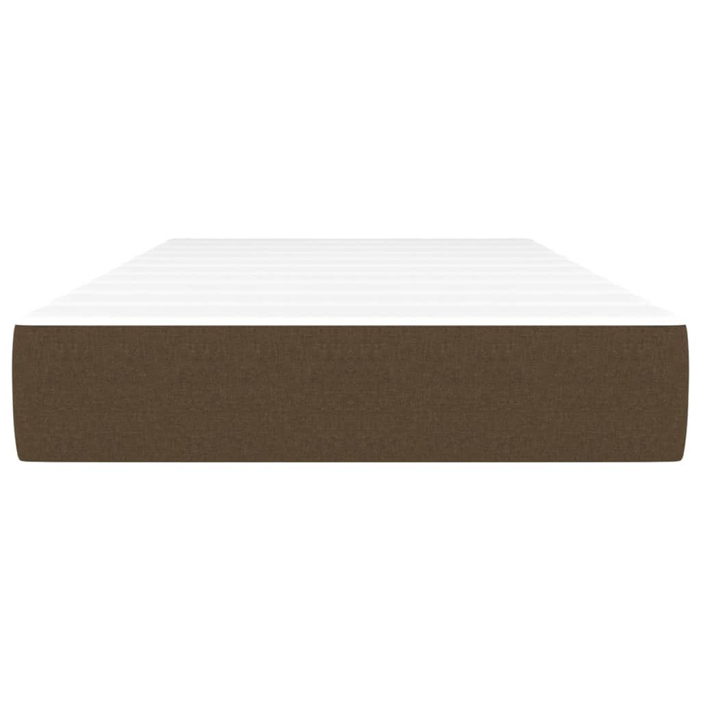 Boxspringmatratze Taschenfederkernmatratze Dunkelbraun 80x200x20 cm Stoff, günstig online kaufen