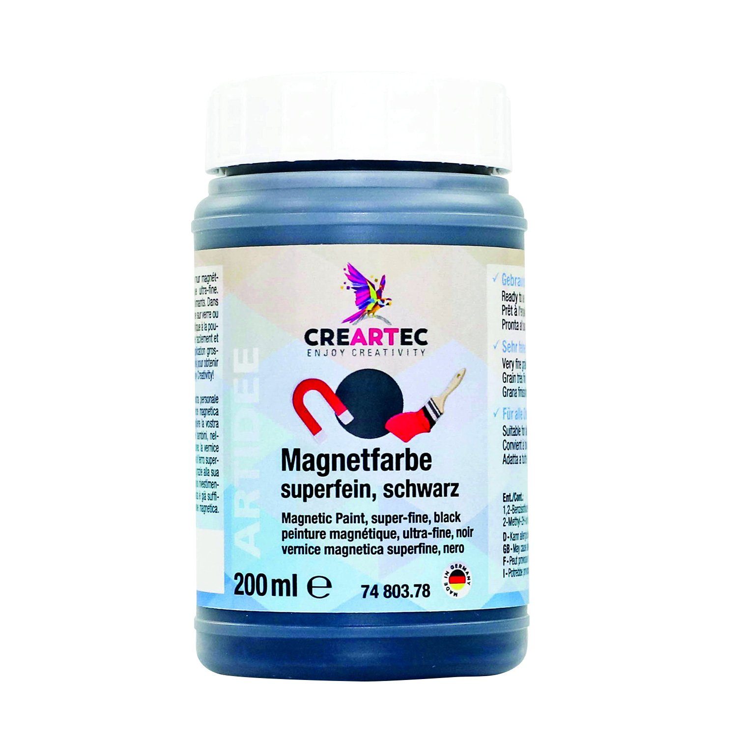 Modellierwerkzeug Magnetfarbe schwarz, 200ml