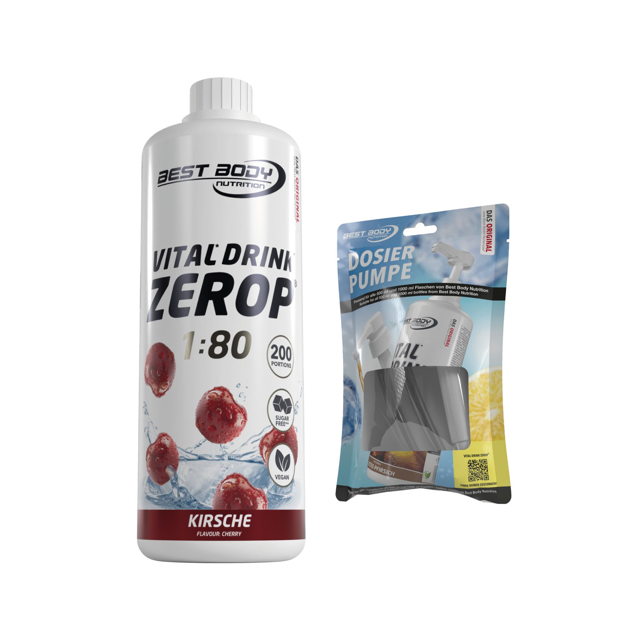 Best Body Nutrition 1 L Vital Drink Zerop Bundle Flüssigkeit, Getränk