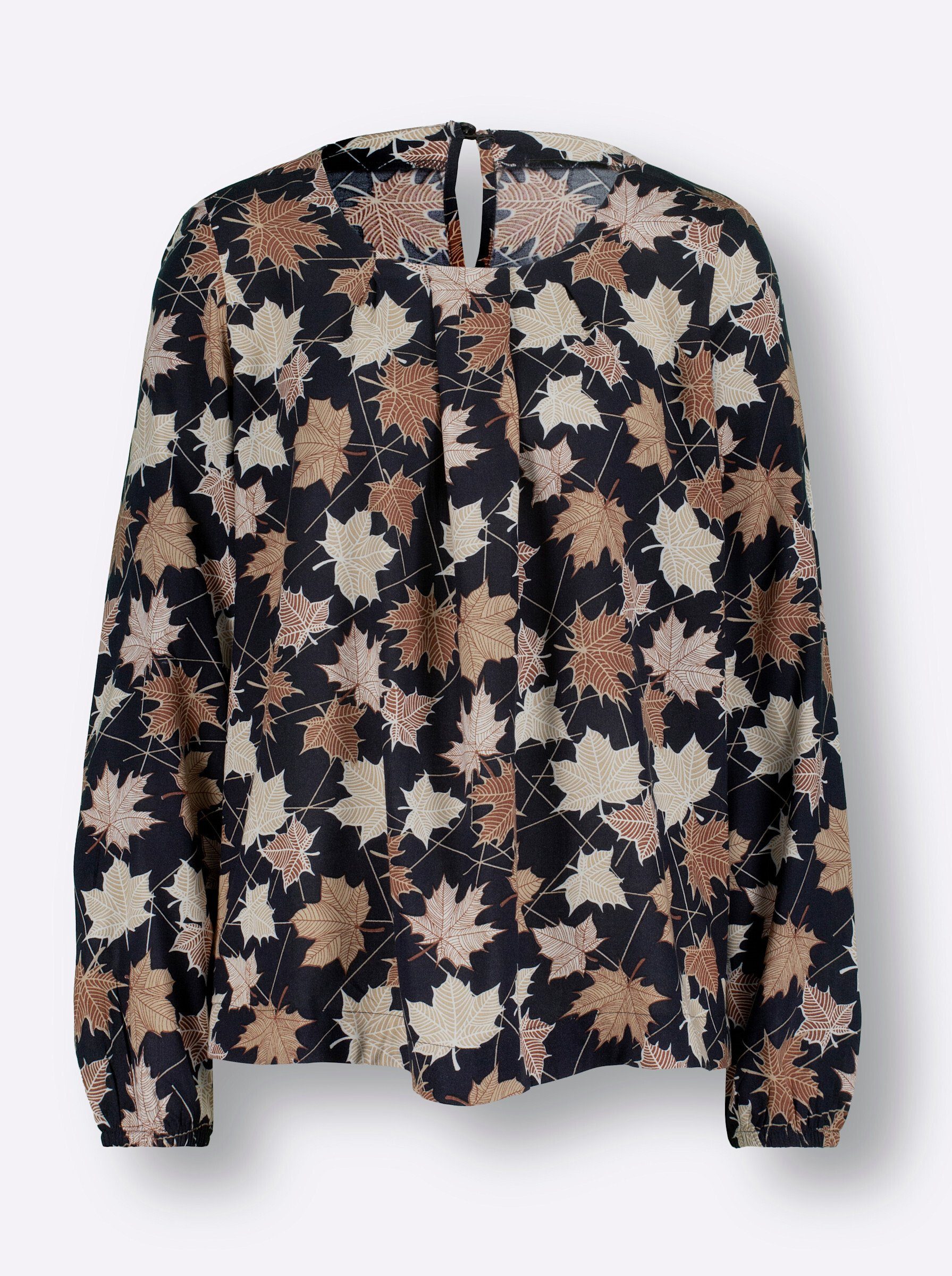 Klassische Bluse Bluse Langarm