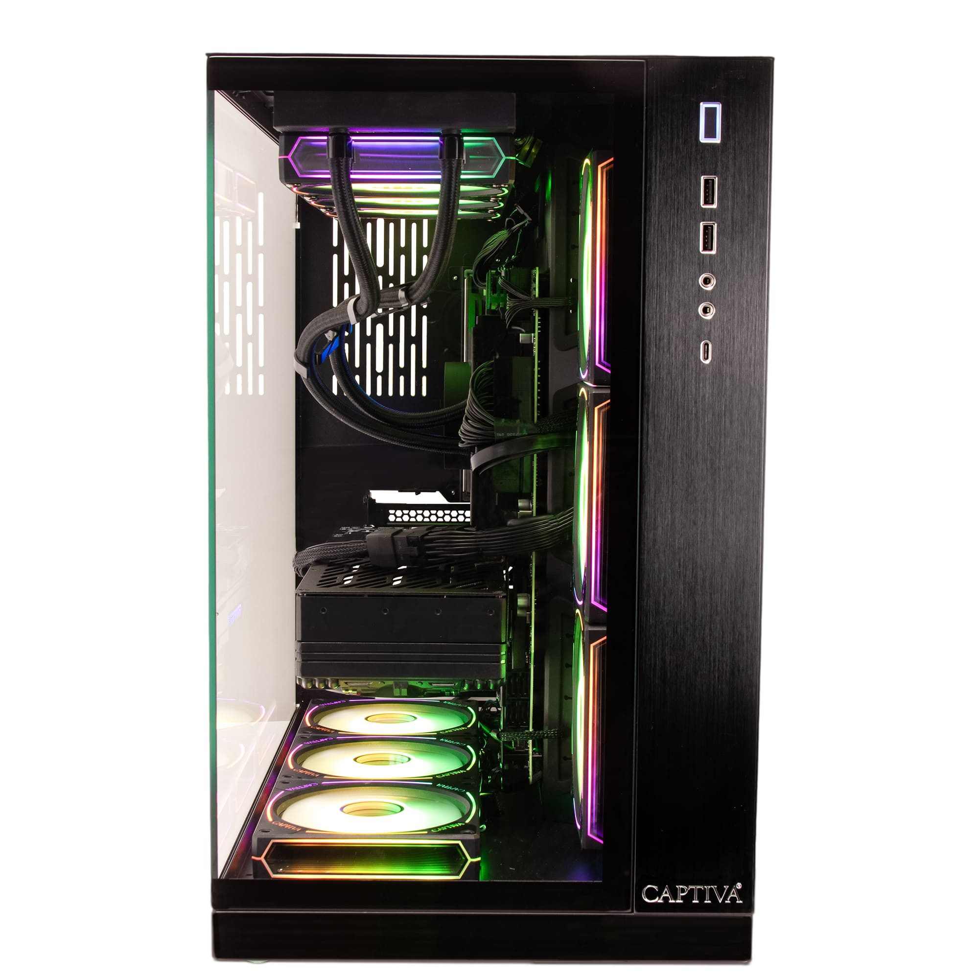 CAPTIVA Highend Gaming I89-022 Gaming-PC (Intel® Core i9 14900KF, GeForce® RTX™ 5080, 64 GB RAM, 4000 GB SSD, Wasserkühlung)