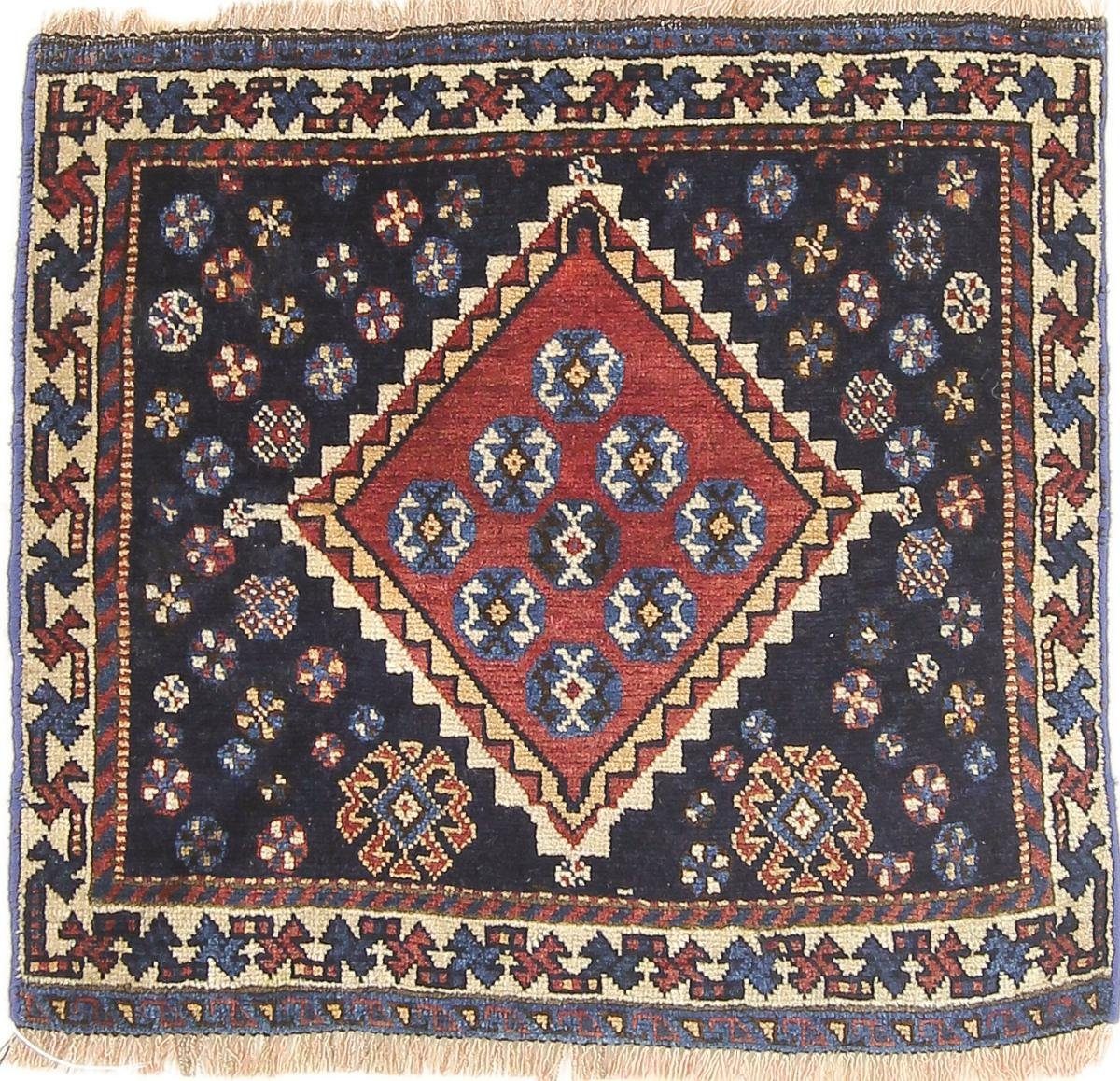 Orientteppich Shiraz 62x68 Handgeknüpfter Orientteppich / Perserteppich Quadratisch, Nain Trading, quadratisch, Höhe: 10 mm