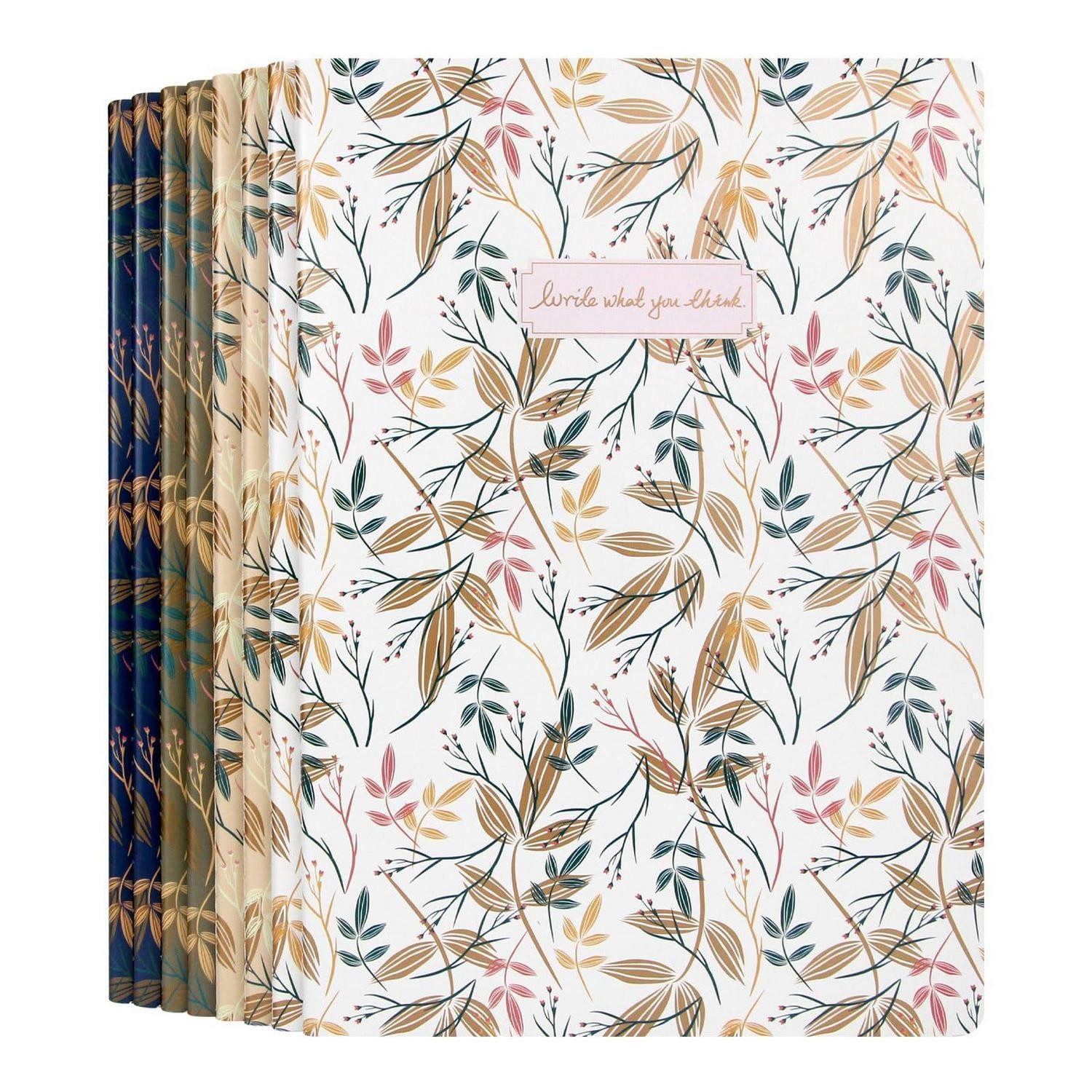 LuxusKollektion Notizheft A4 Notizbuch 8er Set Leer Blätter Motiv