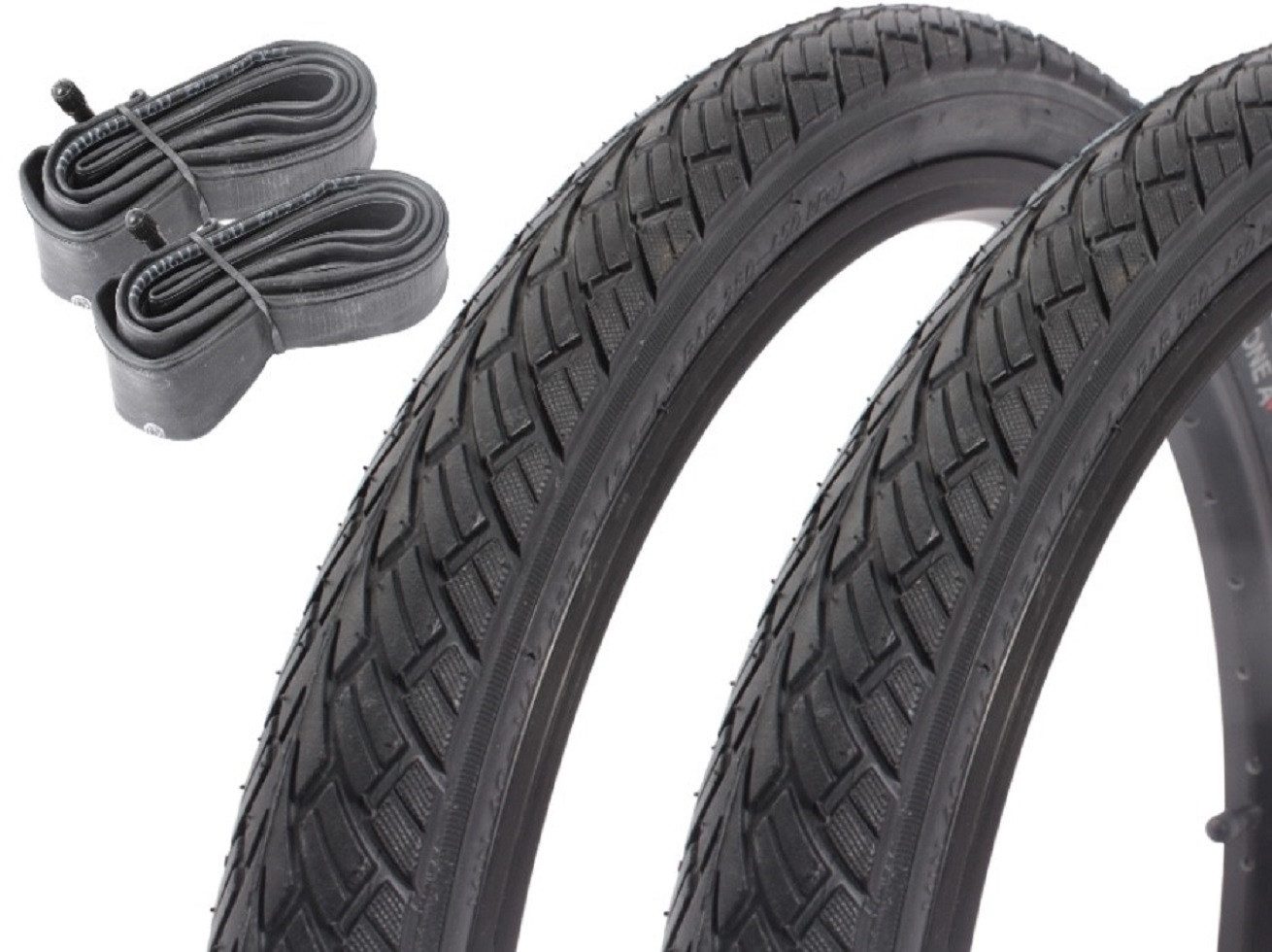 KHEbikes Fahrradreifen Fahrradreifen SET KUJO ONE 0 ONE A 20 Zoll x 1,75" + Schlauch AV