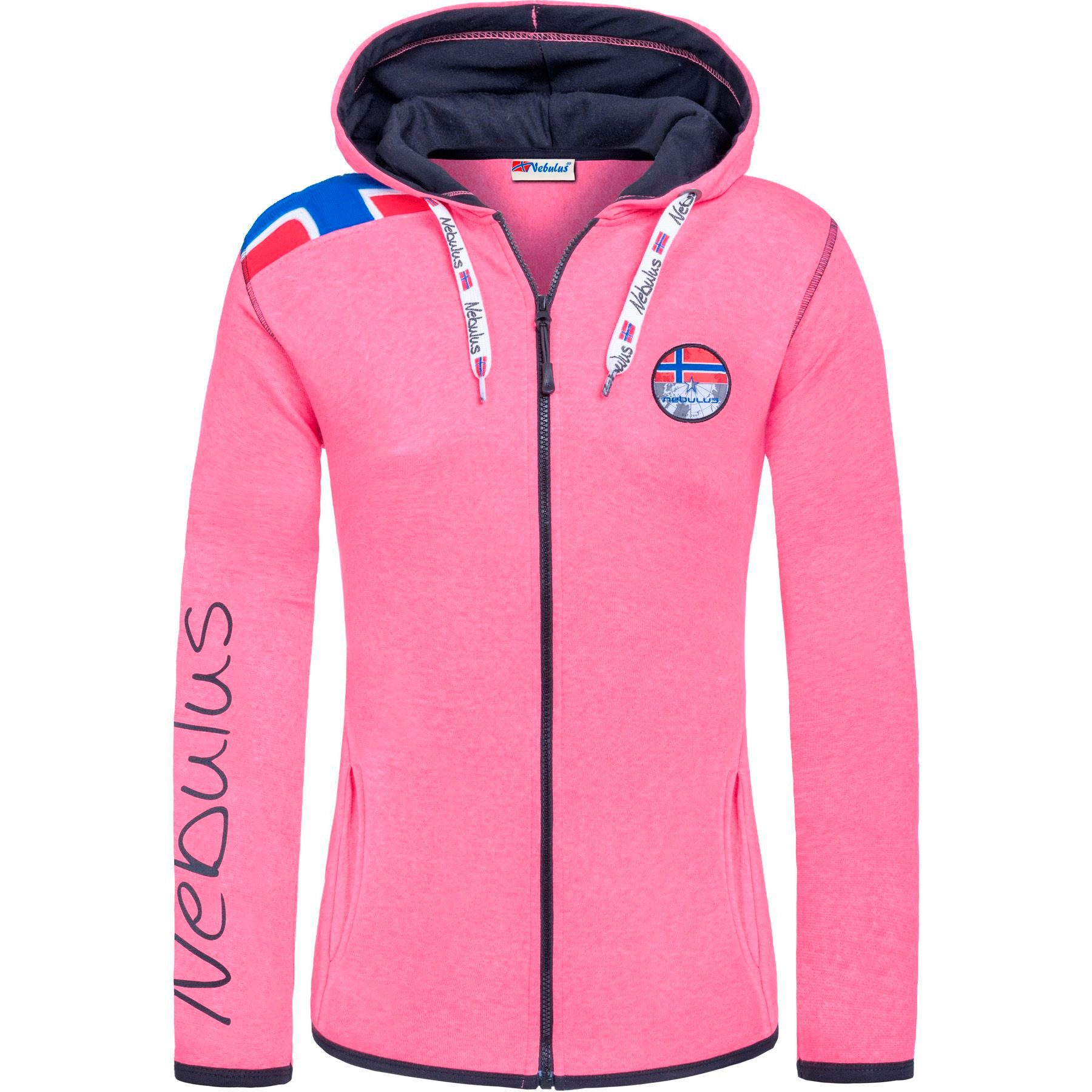 Nebulus Sweatjacke TURIOL, P6535 - Damen, pink-schwarz, S/36