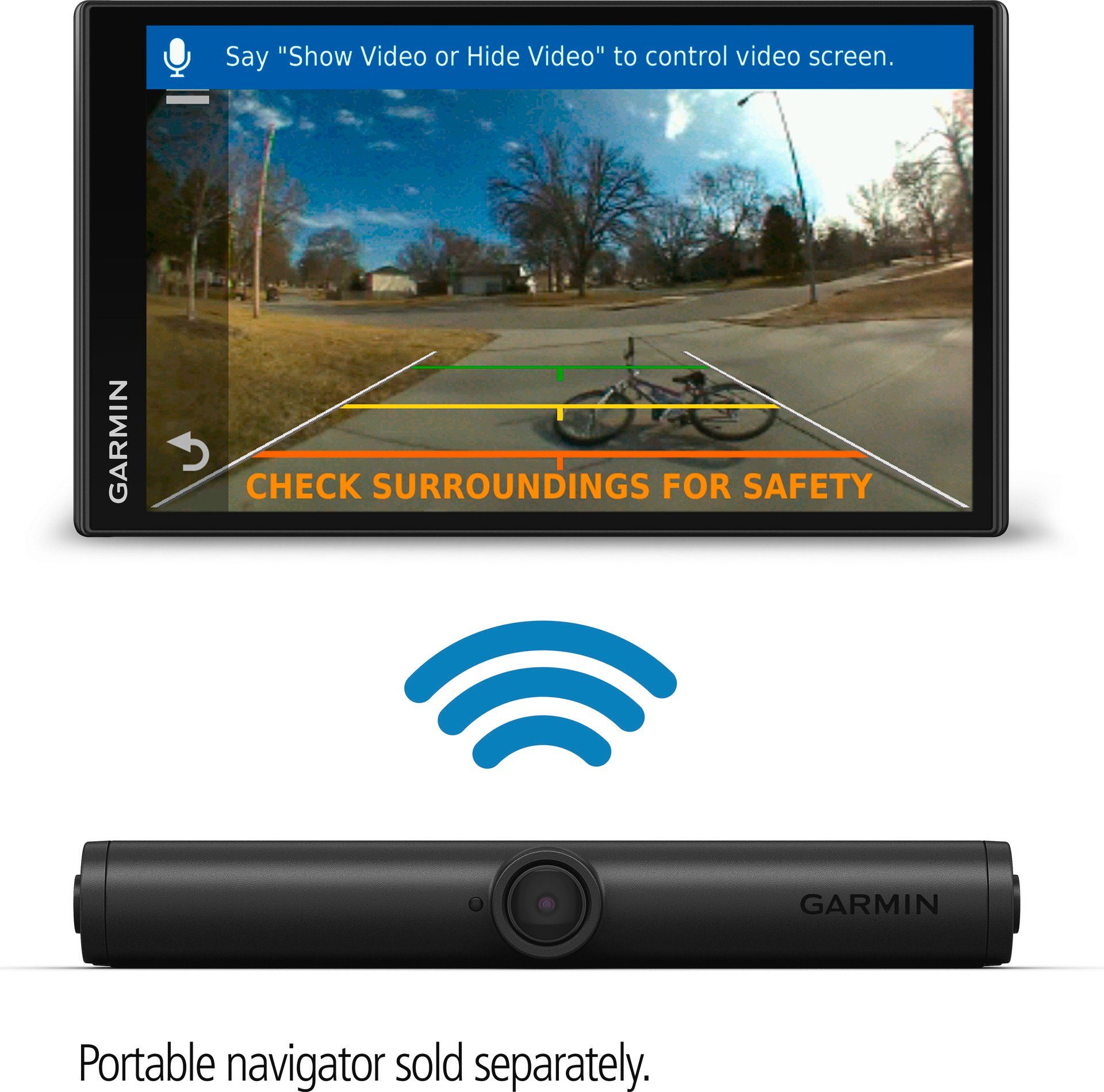 WLAN (HD, Nummernschildhalterung Rückfahrkamera Rückfahrkamera (Wi-Fi) mit BC40 Wireless Garmin