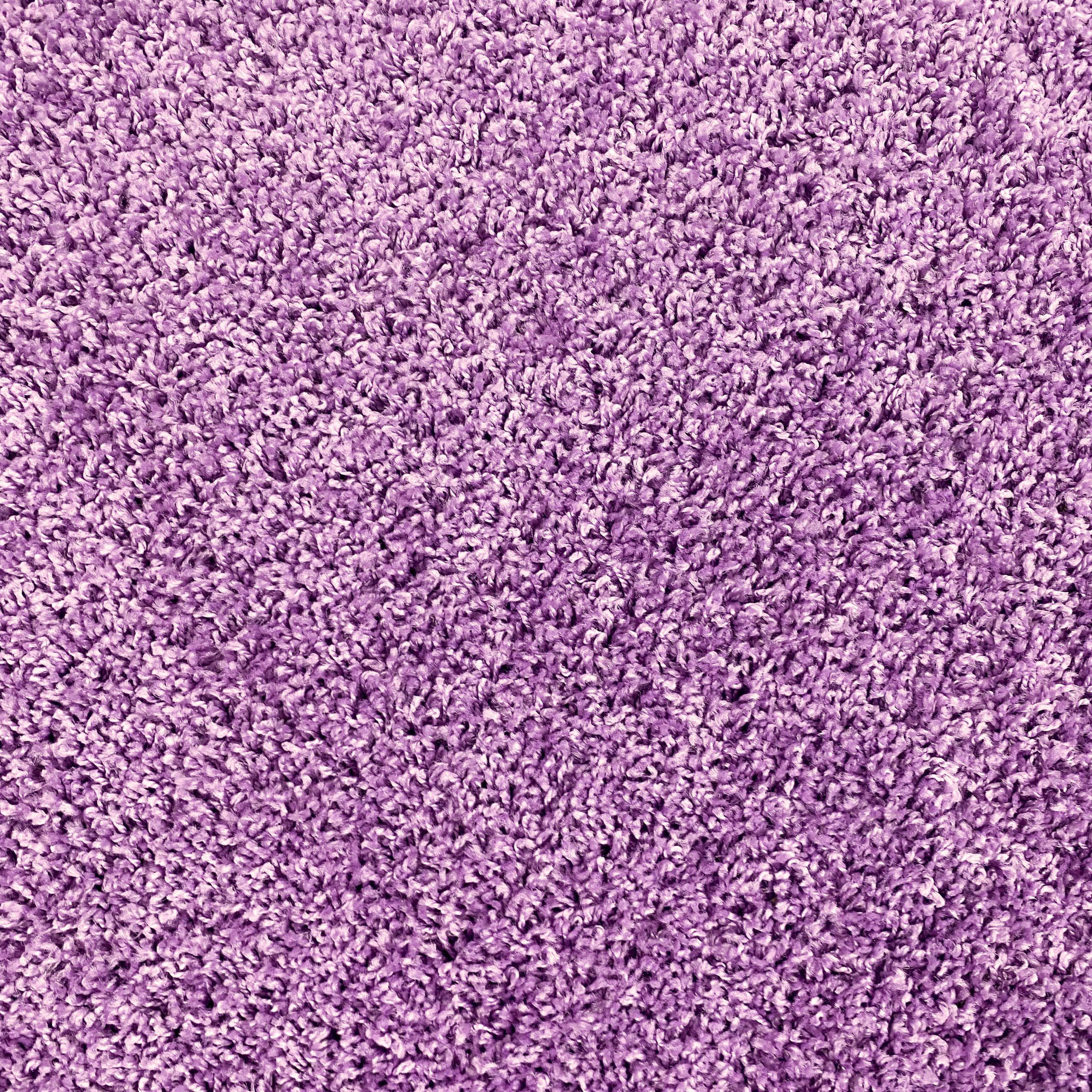 Carpetia Teppich Shaggy Teppich in Flieder – moderner Hochflor für stilvolle Wohnräume, rechteckig