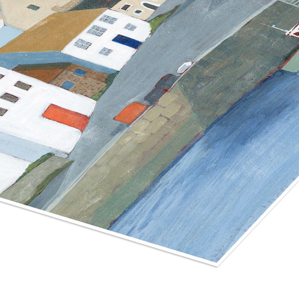 Posterlounge Wandbild Alte Küstenstadt I, Grace Popp, erhältlich als Poster, Leinwandbild, Wandsticker oder Acrylglasbild