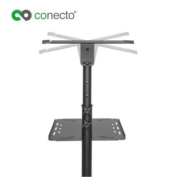 conecto Beamerwagen Ständer für Projektor Beamer-Deckenhalterung, (höhenverstellbarer Projektortisch mit Rollen für Beamer und Laptop)