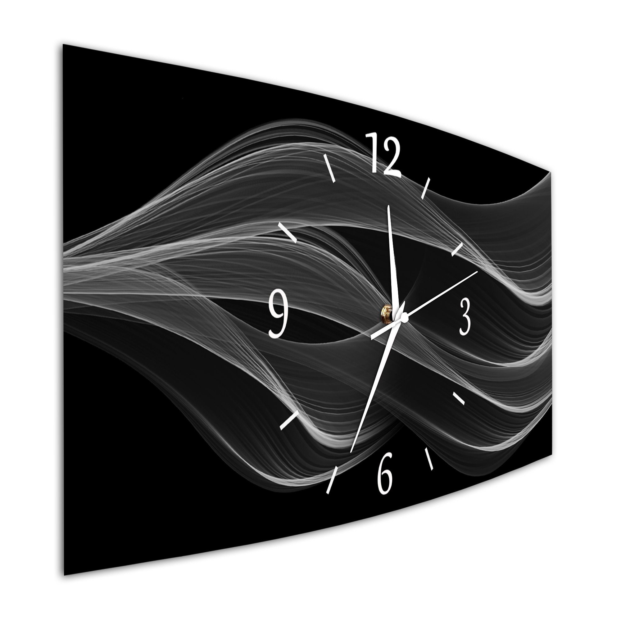Bilder-Manufaktur Wanduhr BM-9586-1 (BM, Funkuhr oder Quarzuhr, kein Ticken, lautlos, geräuschlos, gross)