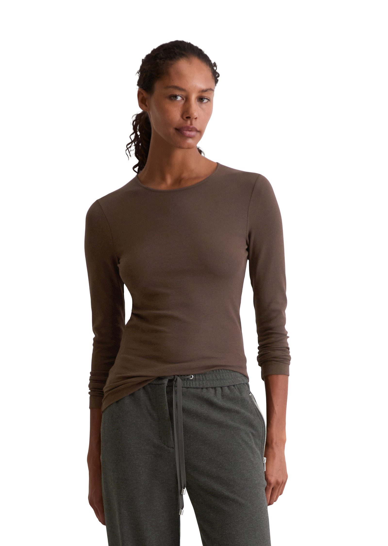 Marc O'Polo Langarmshirt aus TENCEL™ Modal-Baumwolle-Mix günstig online kaufen