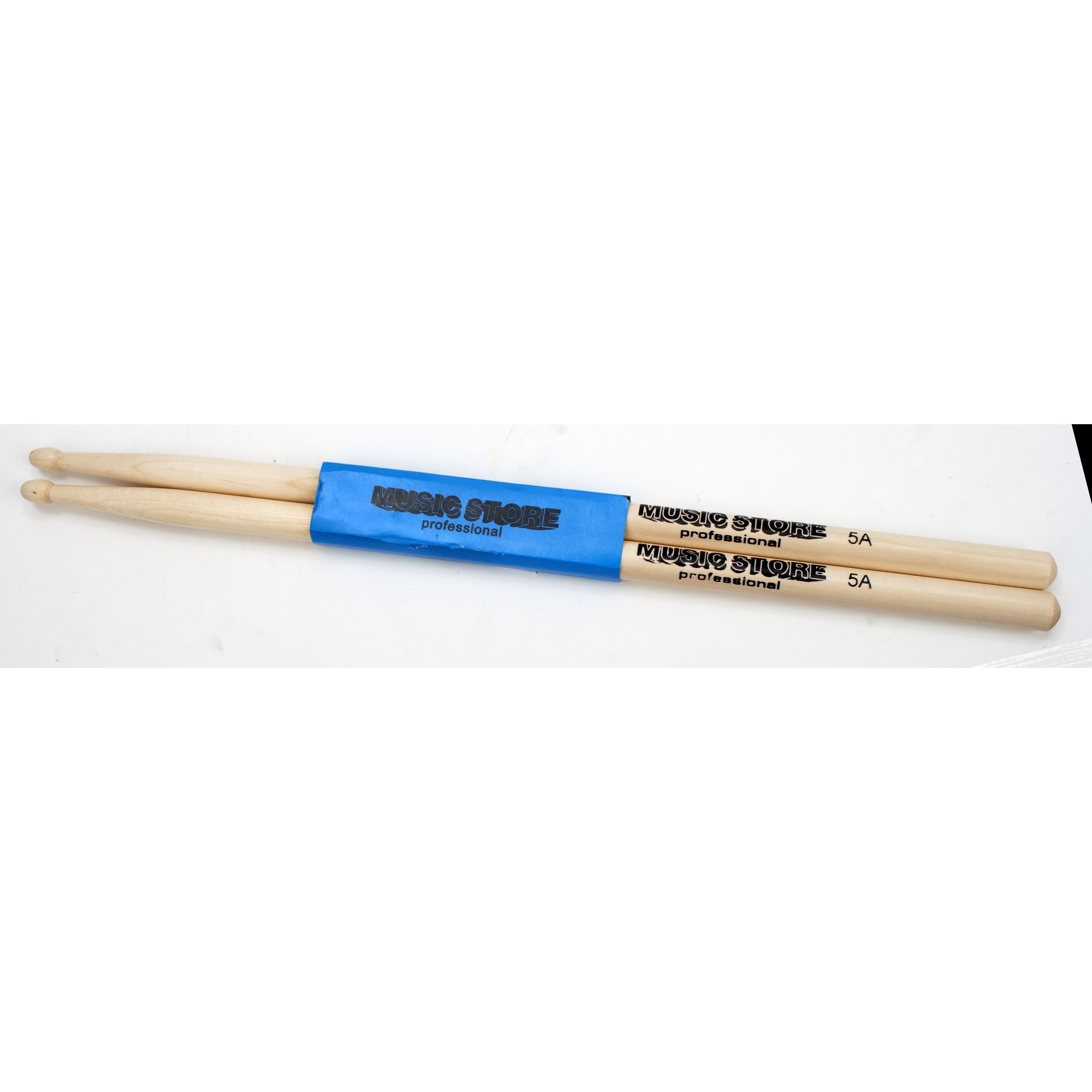 MUSIC STORE Drumsticks (5A Maple Drumsticks Wood Tip Acorn Kopfform 405mm Länge 14mm Durchmesser Robuste Leichte Preiswerte Alternative für Drummer mit hohem Stick-Verschleiß, Sticks, Beater und Mallets, Drumsticks Holztip), Drumsticks, Maple, Wood Tip