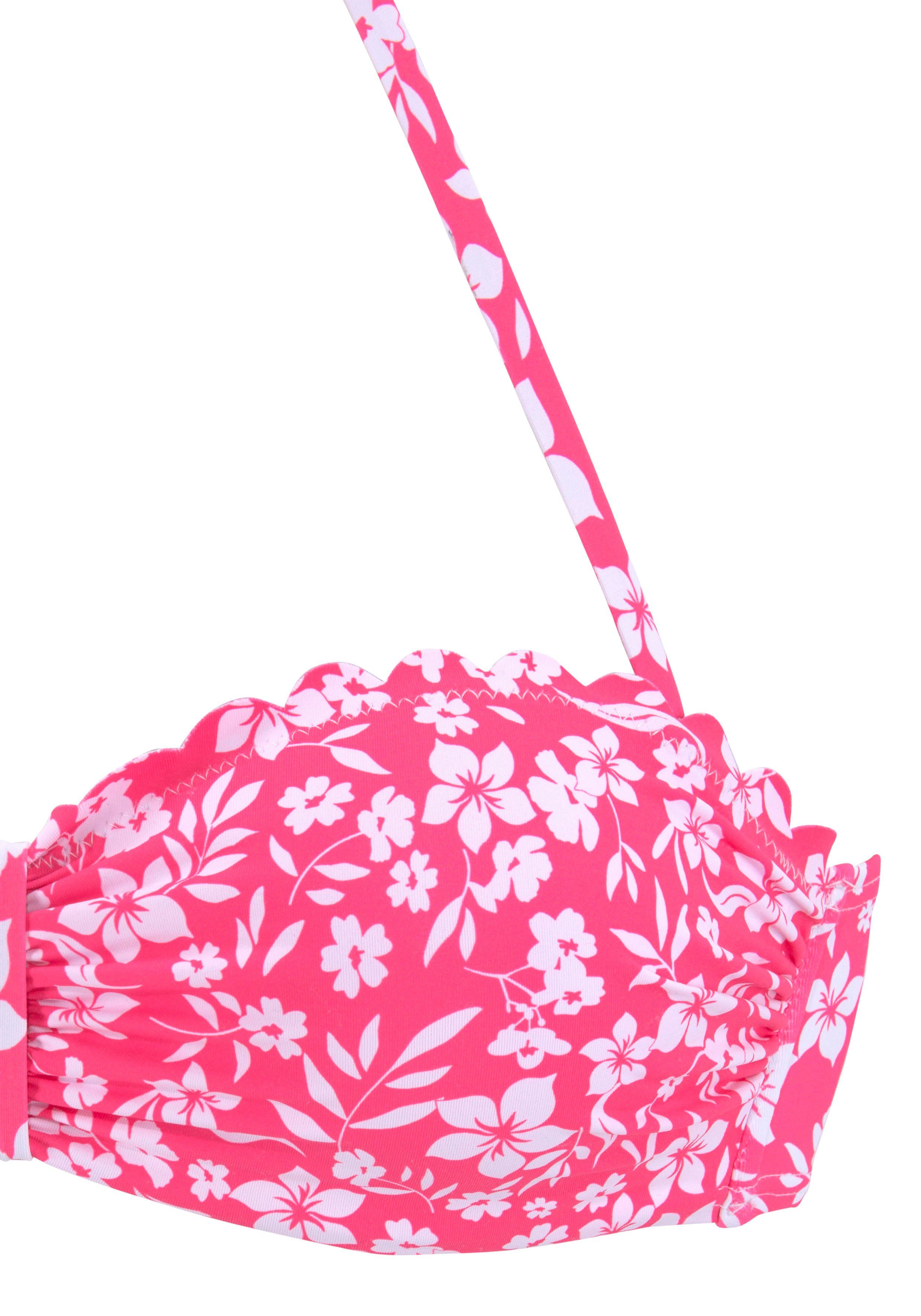 Vivance Bügel-Bandeau-Bikini-Top Leni, mit gelaserter Wellenkante