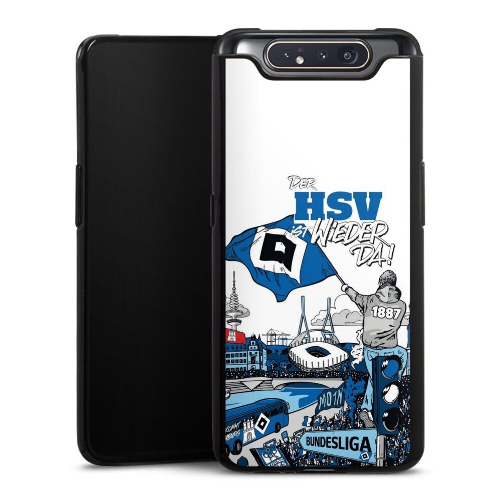 DeinDesign Handyhülle Hamburger SV Offizielles Lizenzprodukt Aufstieg, Samsung Galaxy A80 Silikon Hülle Bumper Case Handy Schutzhülle