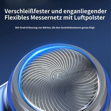 Gontence Elektrorasierer 3W Intelligenter Rasierer Mit Digitalanzeige,Kompakter,Wasserfester