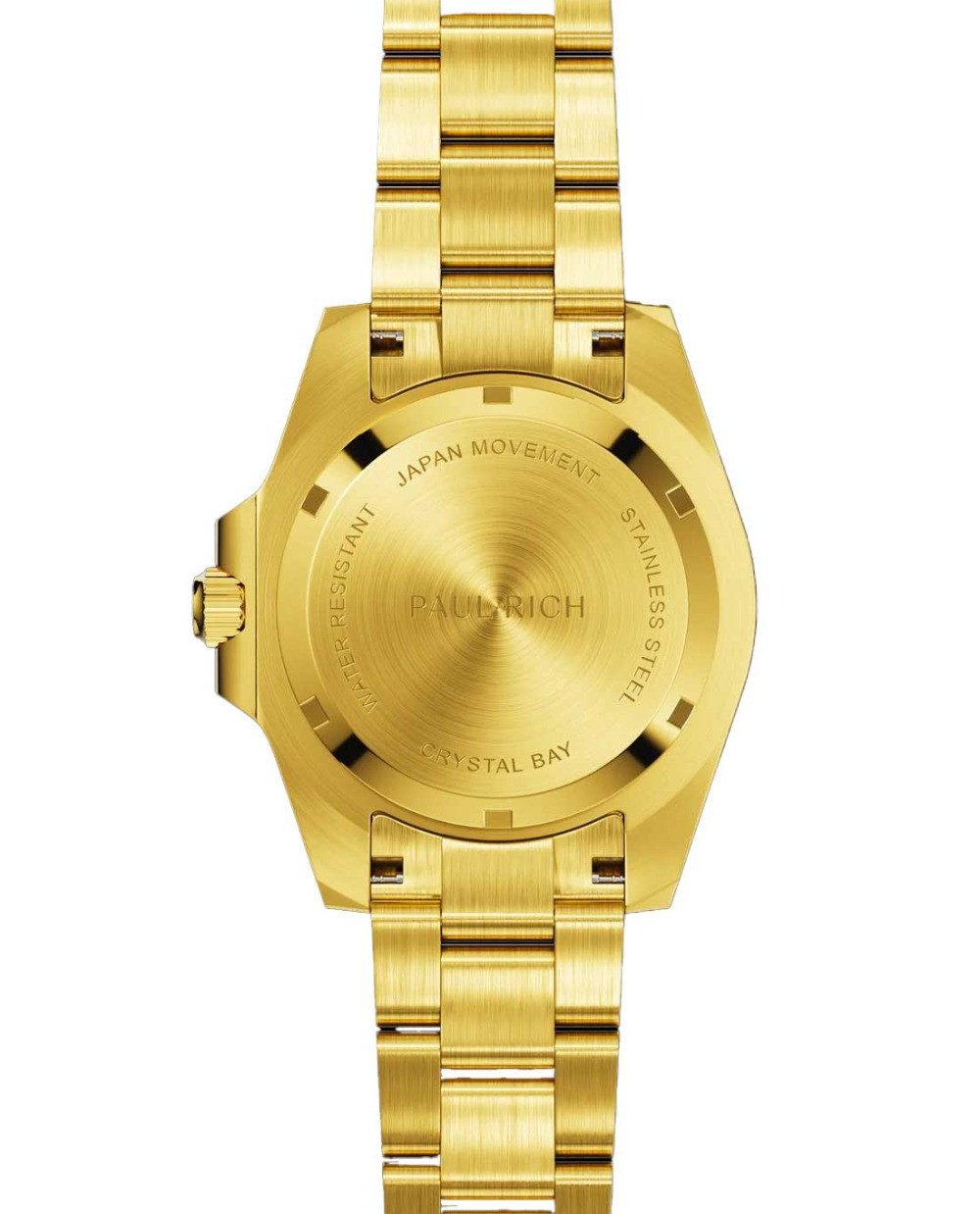Paul Rich Quarzuhr Paul Rich PR-46710 Herrenuhr Crystal Bay Gold Coast Gold Green 40mm 5A Paul Rich PR-46710 Herrenuhr Crystal Bay Gold Coast Gold Green 40mm 5ATM