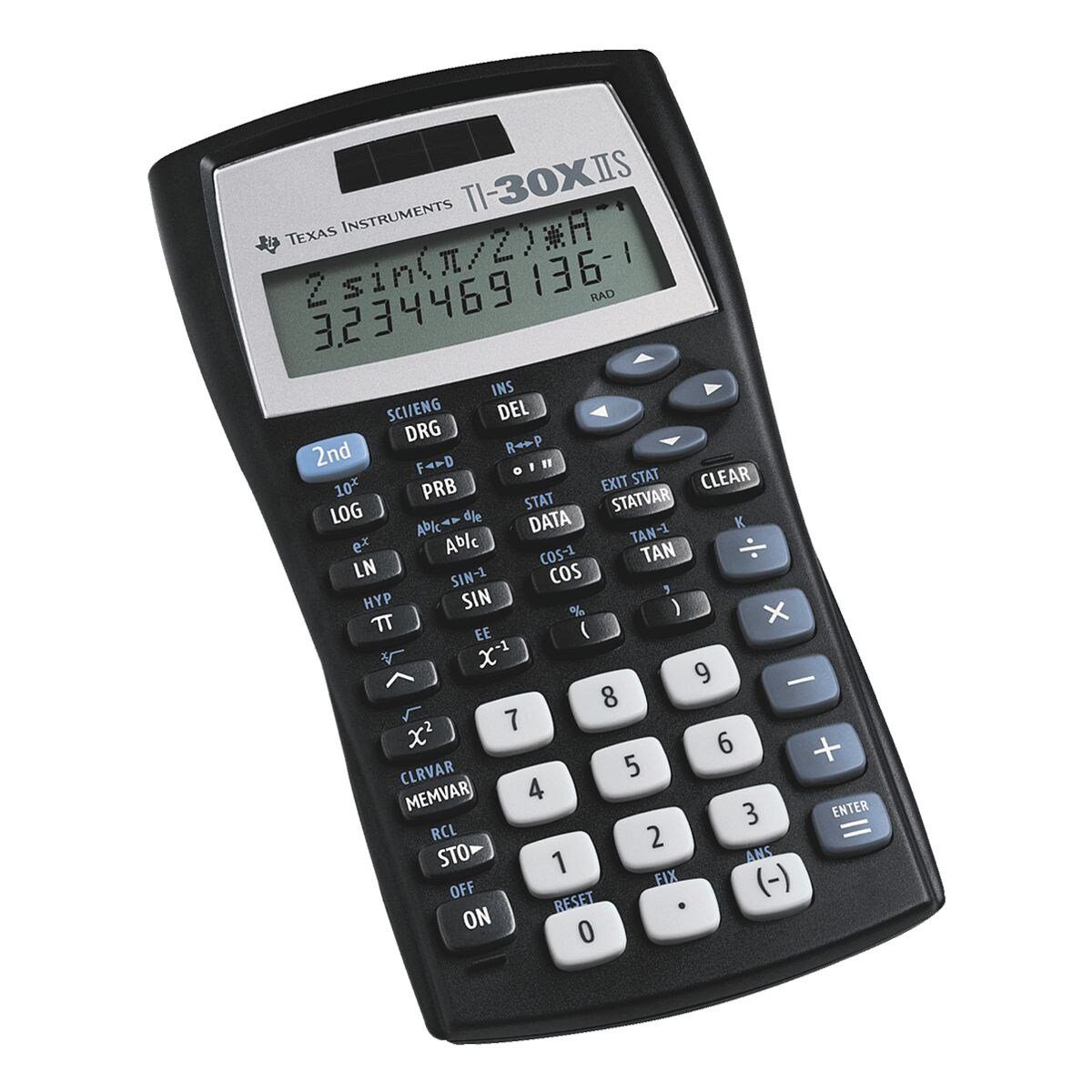 Texas Taschenrechner TI-30 X II S, 11-stellig / 2-zeilig, 5-Tasten-Speicher