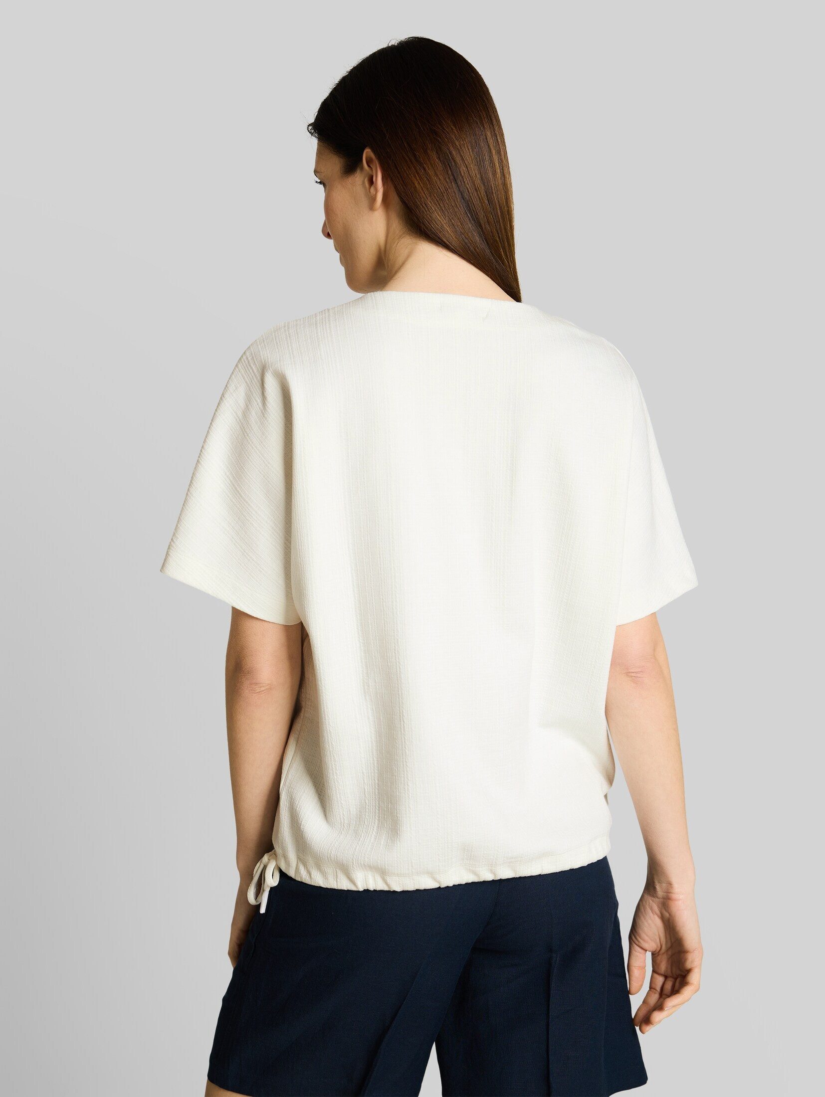 TOM TAILOR Sweatshirt Strick & Sweatshirts Jacquard Sweatshirt mit V-Ausschnitt