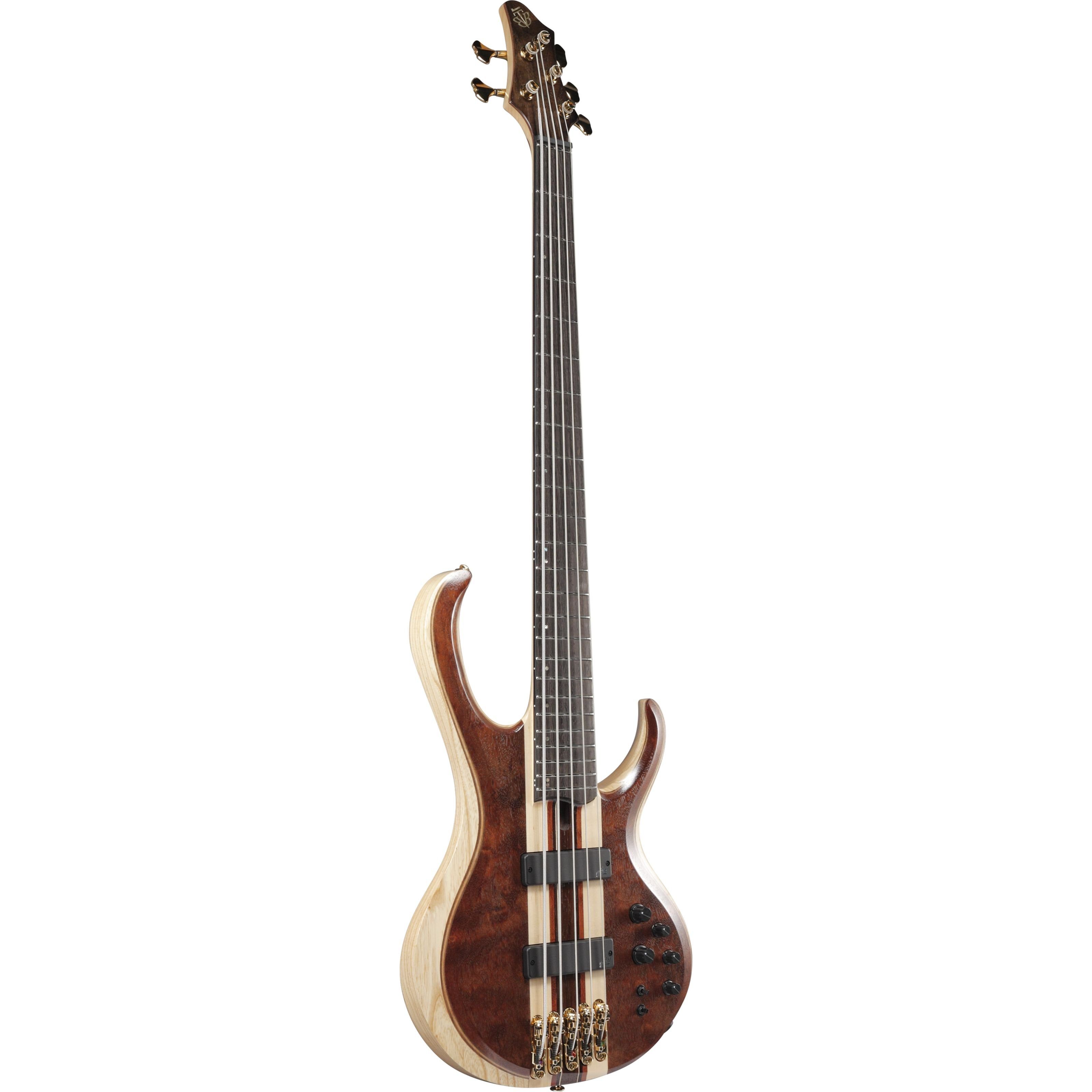 Ibanez E-Bass, E-Bässe, 5-Saiter E-Bässe, Premium BTB1835-NDL Natural Shadow Low Gloss - E-Bass