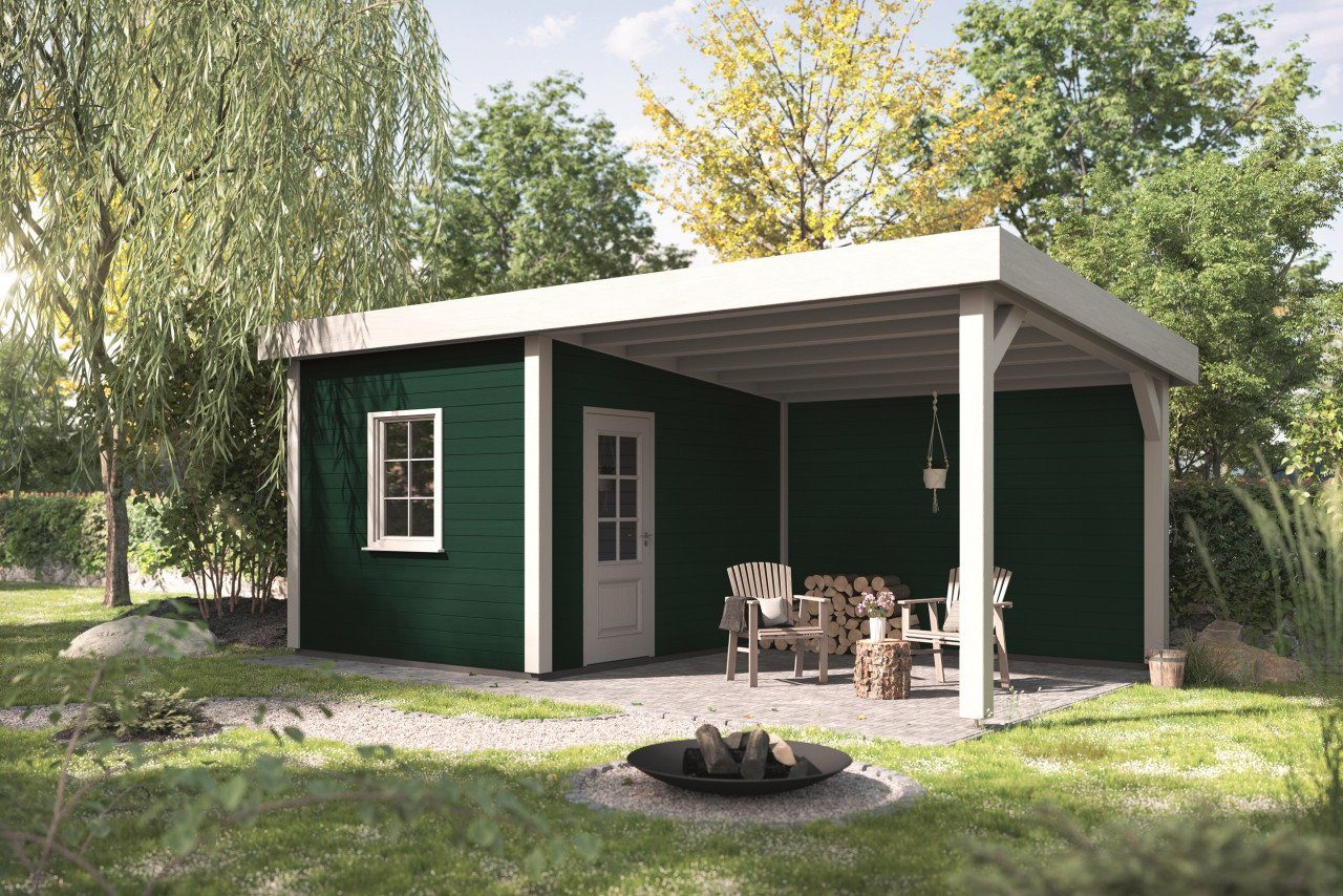 Alpina Holzschutzlasur Alpina Wetterschutzfarbe deckend 0,75 L moosgrün