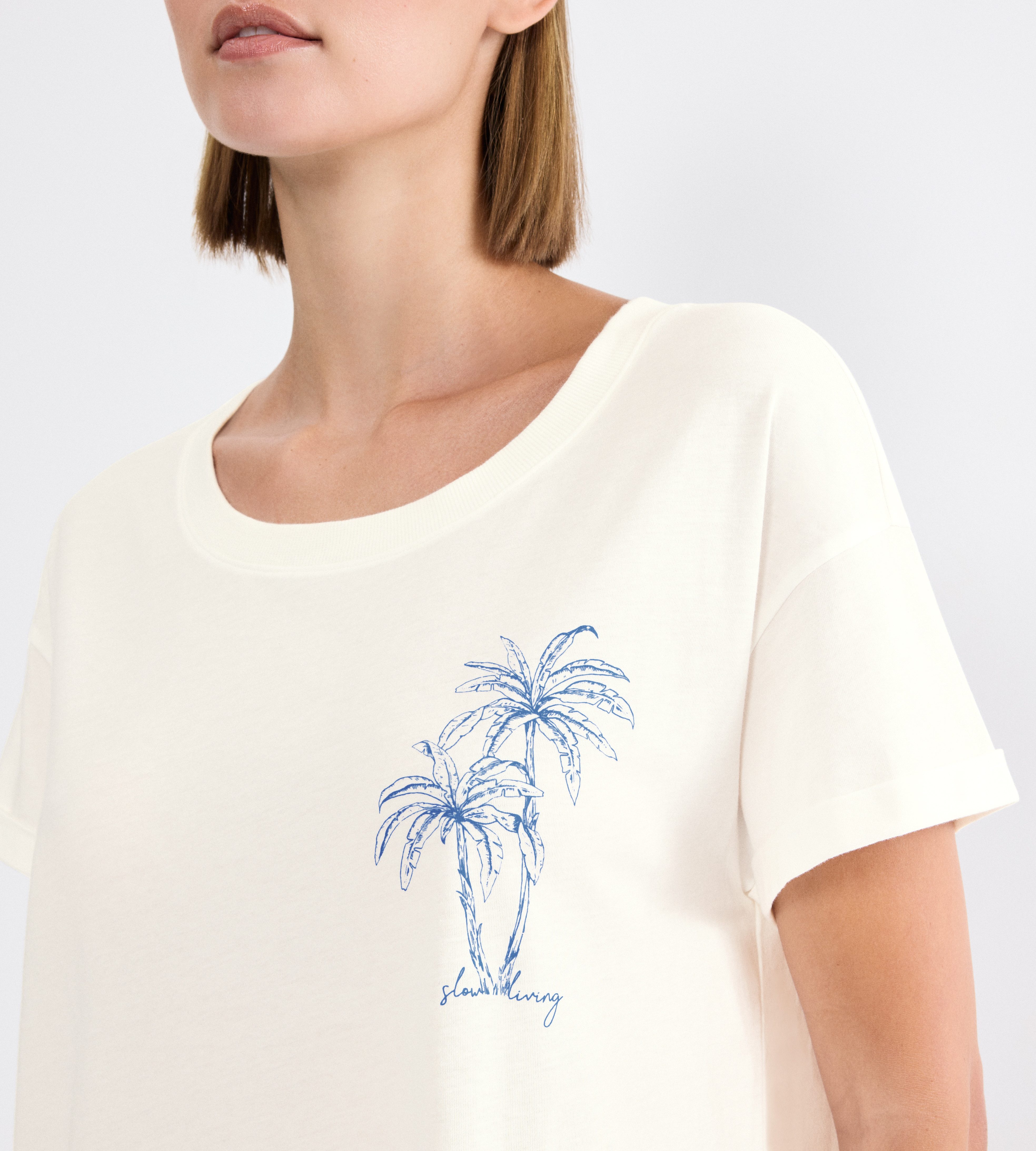Triumph Nachthemd Nightdresses NDK X weich, atmungsaktiv, gerippter Rundhalsausschnitt, Kurzarm