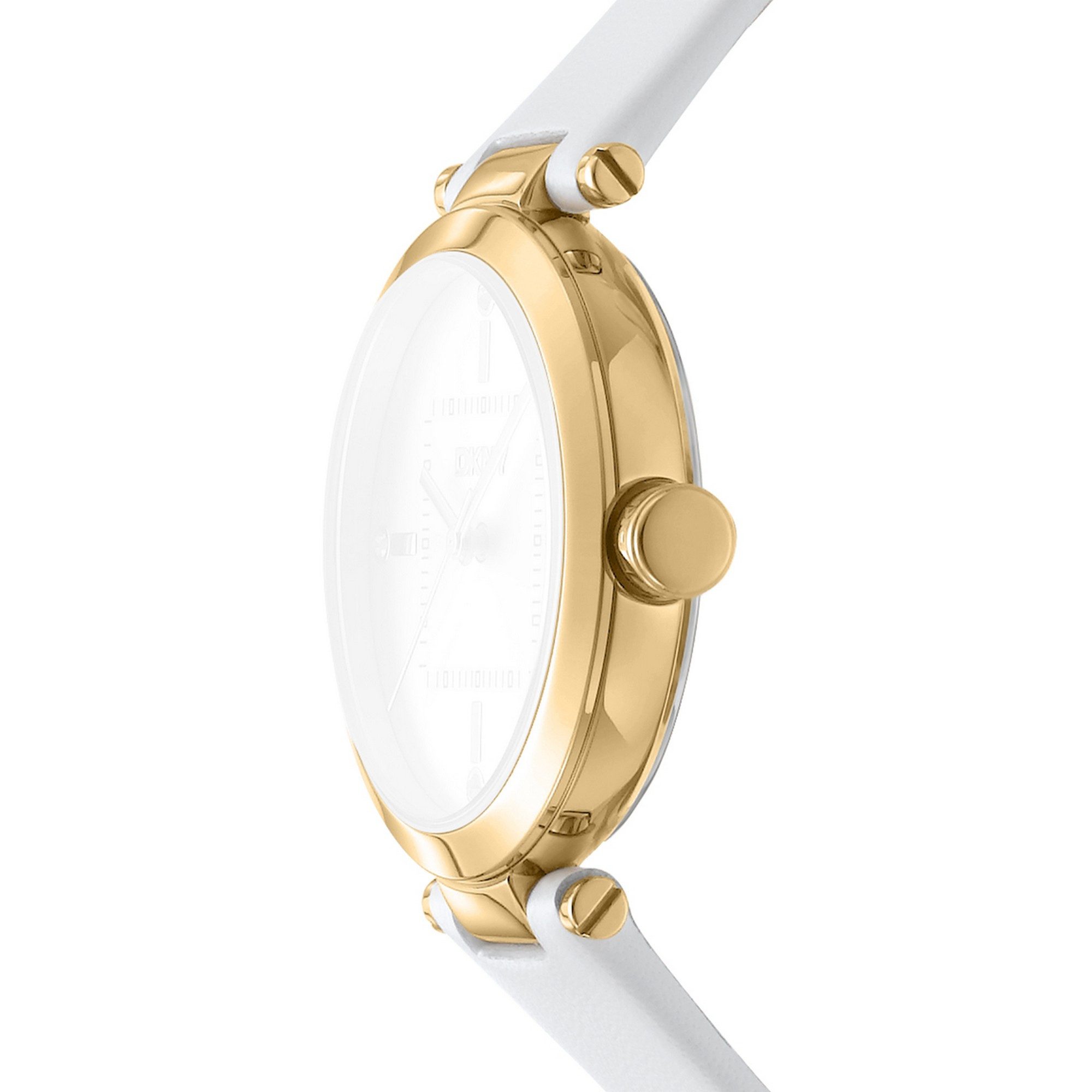 DKNY Quarzuhr Urban DK1L092L0025, Armbanduhr, Damenuhr, Lederarmband, analog