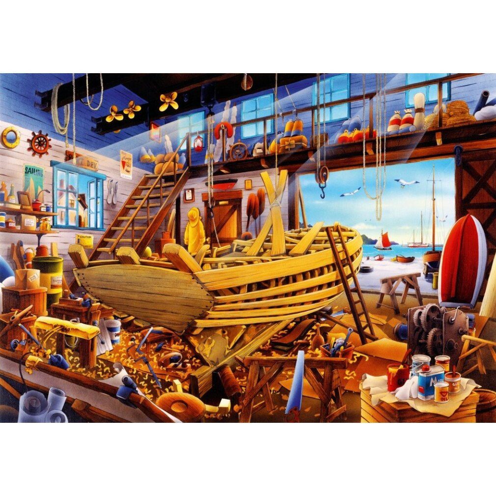 BLUEBIRD Puzzle BLUEBIRD Schiffswerft Puzzle 1000 Teile, Puzzleteile