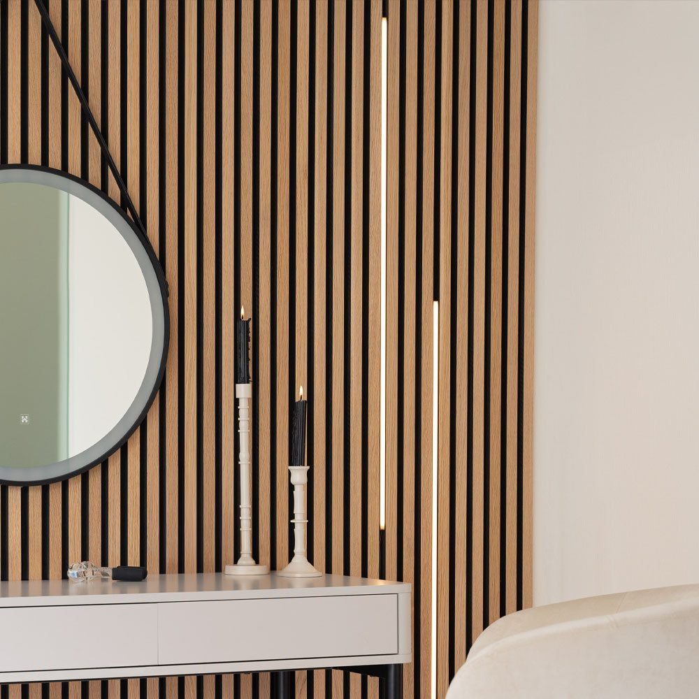 HOME DELUXE LED Lichtleiste für Akustikpaneel NOX, LED Leiste, Beleuchtungsset, LED Streifen