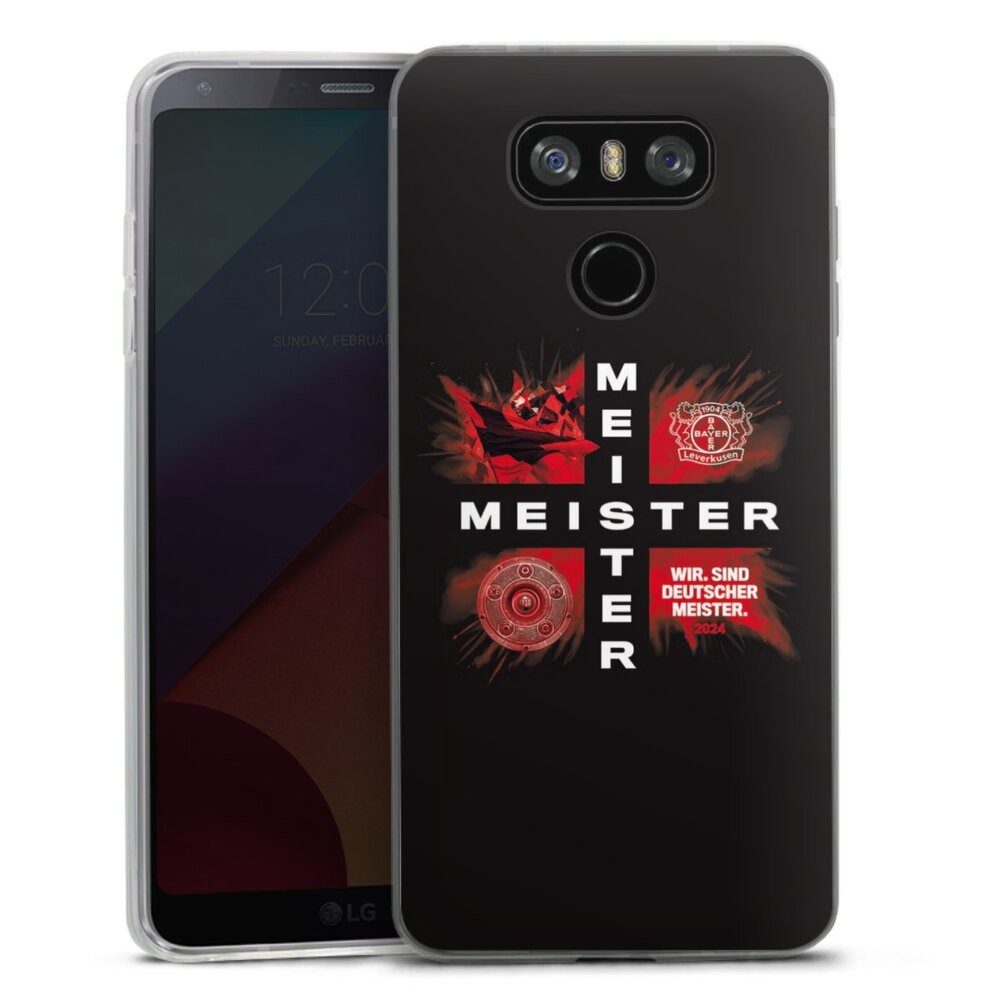 DeinDesign Handyhülle Bayer 04 Leverkusen Meister Offizielles Lizenzprodukt, LG G6 Slim Case Silikon Hülle Ultra Dünn Schutzhülle
